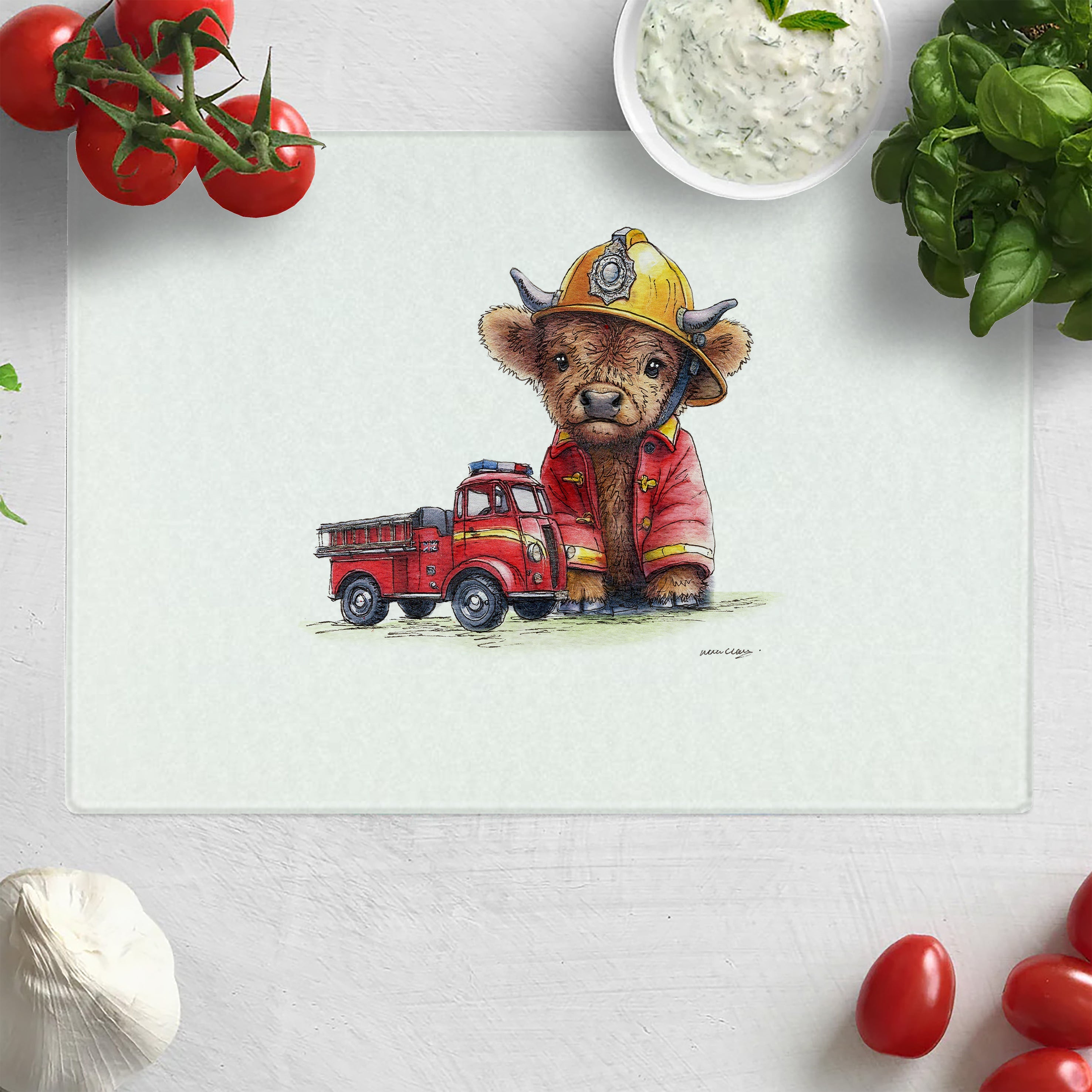 Fire Moo Chopping Board