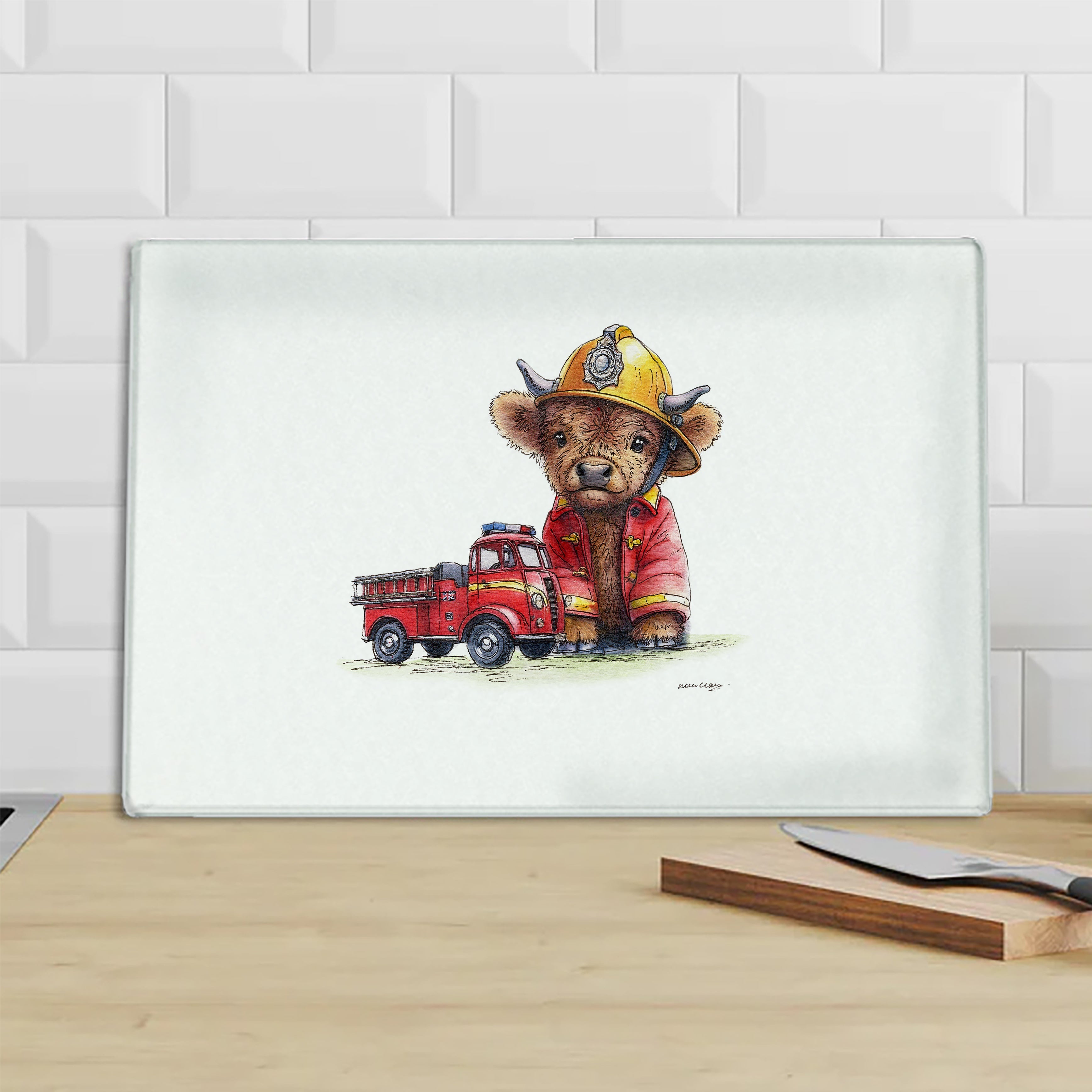 Fire Moo Chopping Board