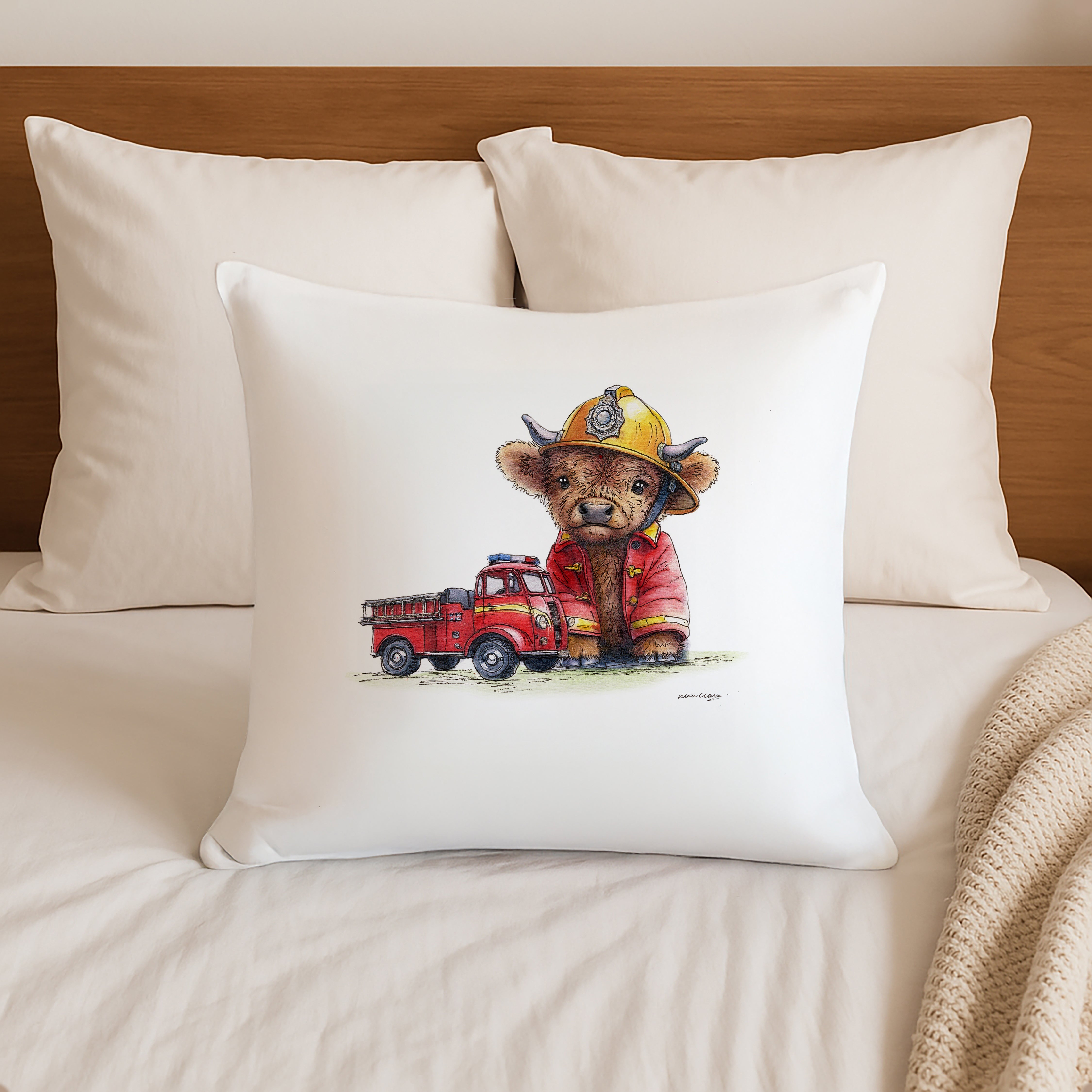 Fire Moo Cushion
