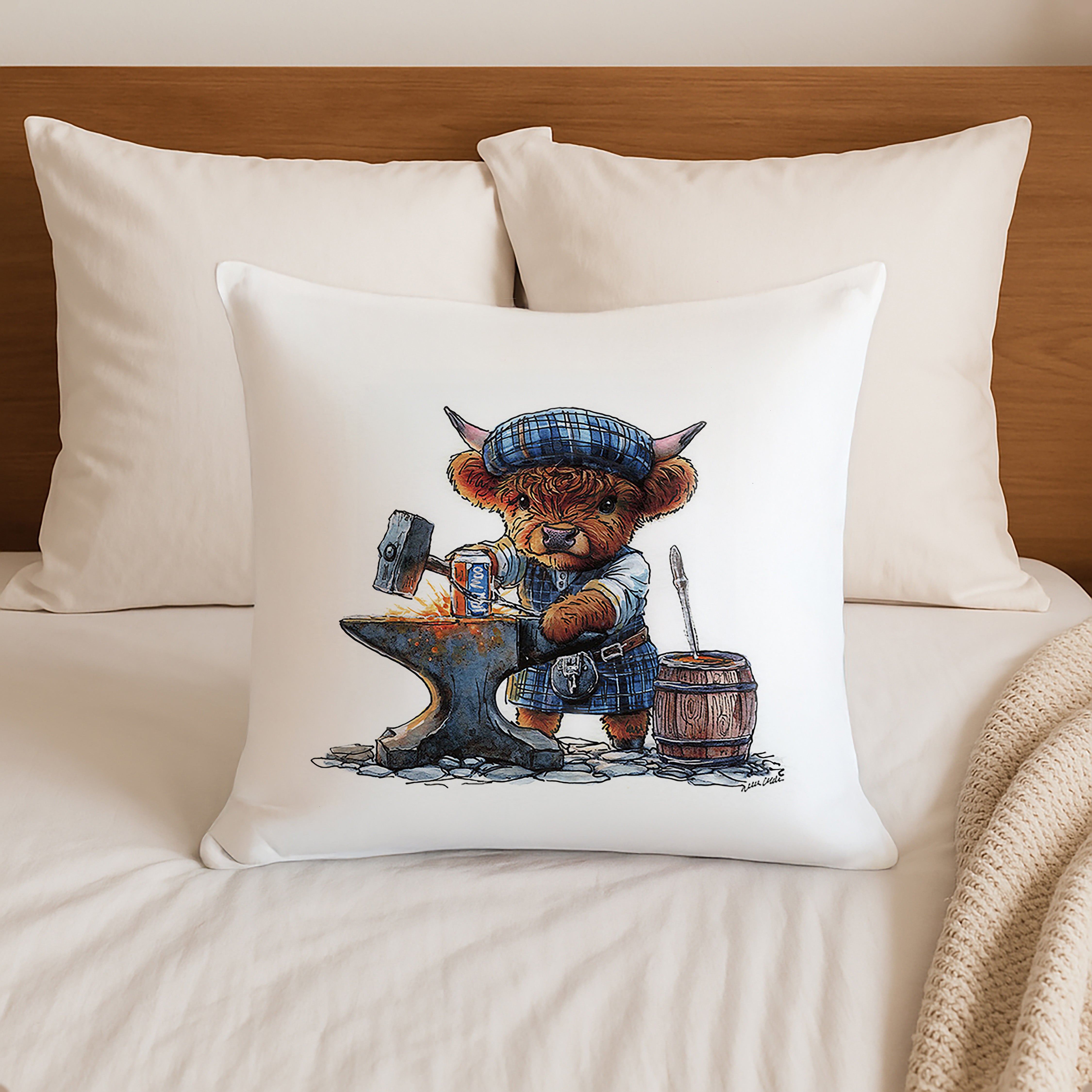 Forged In Iron Cushion