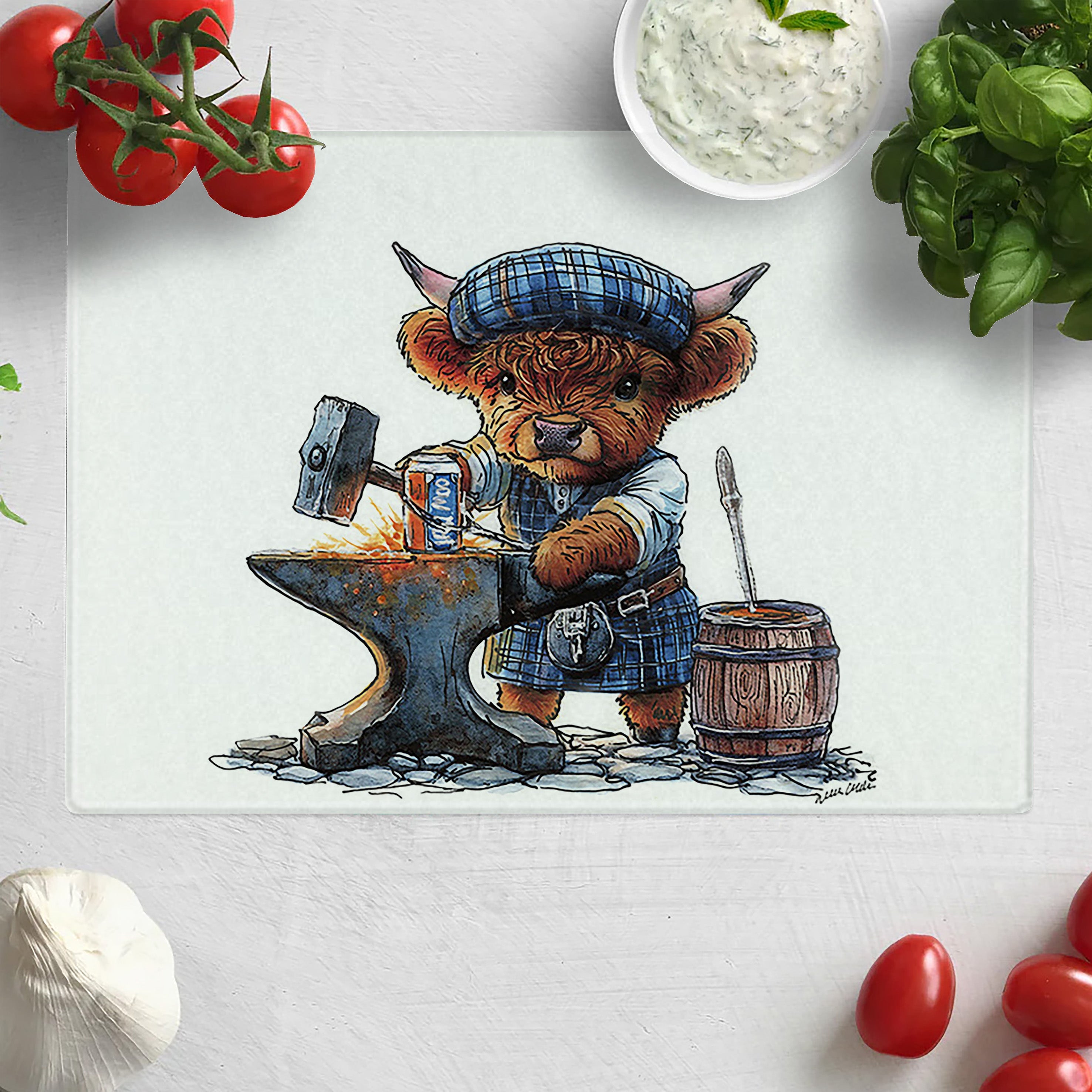 Forged In Iron Chopping Board
