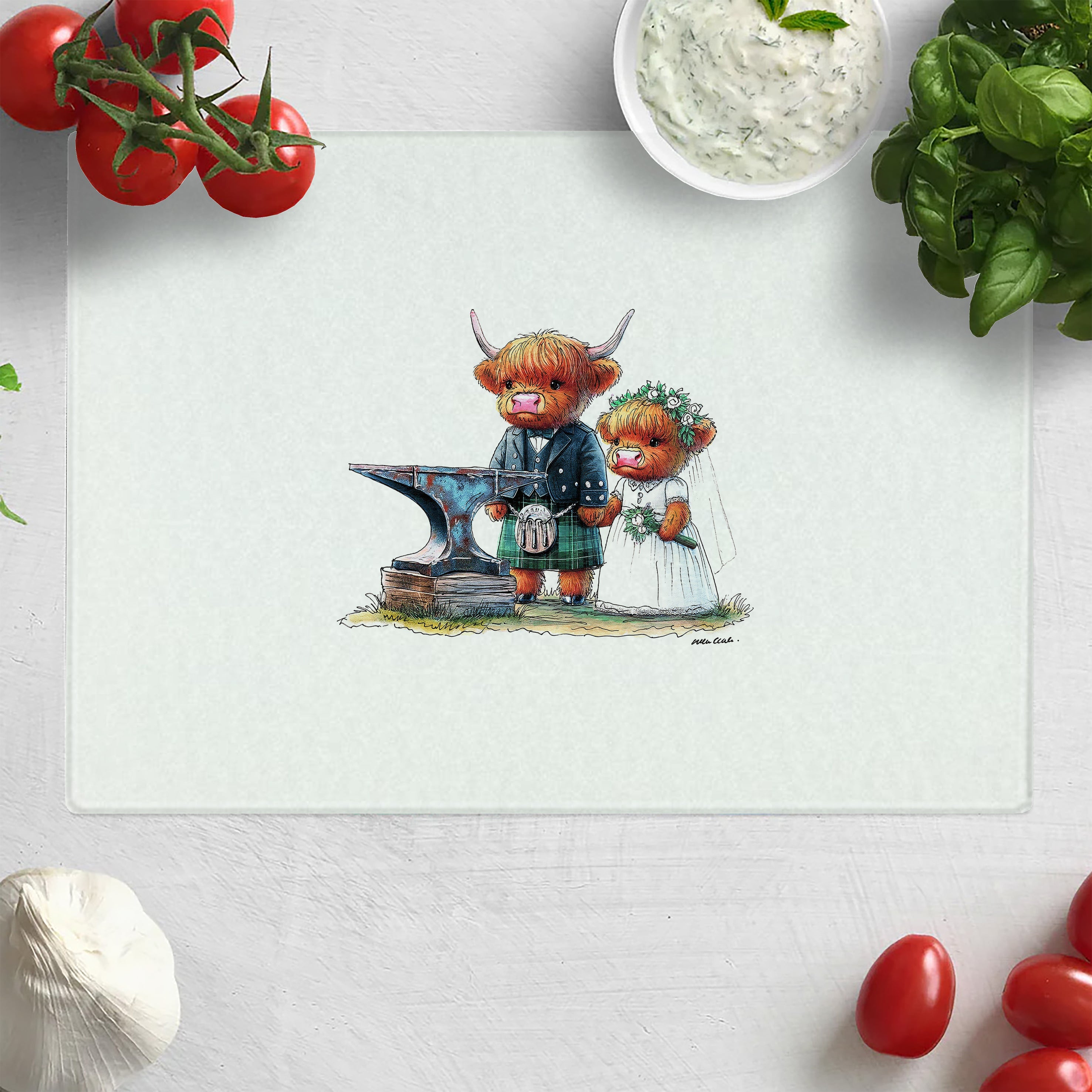 Forged In Love Chopping Board