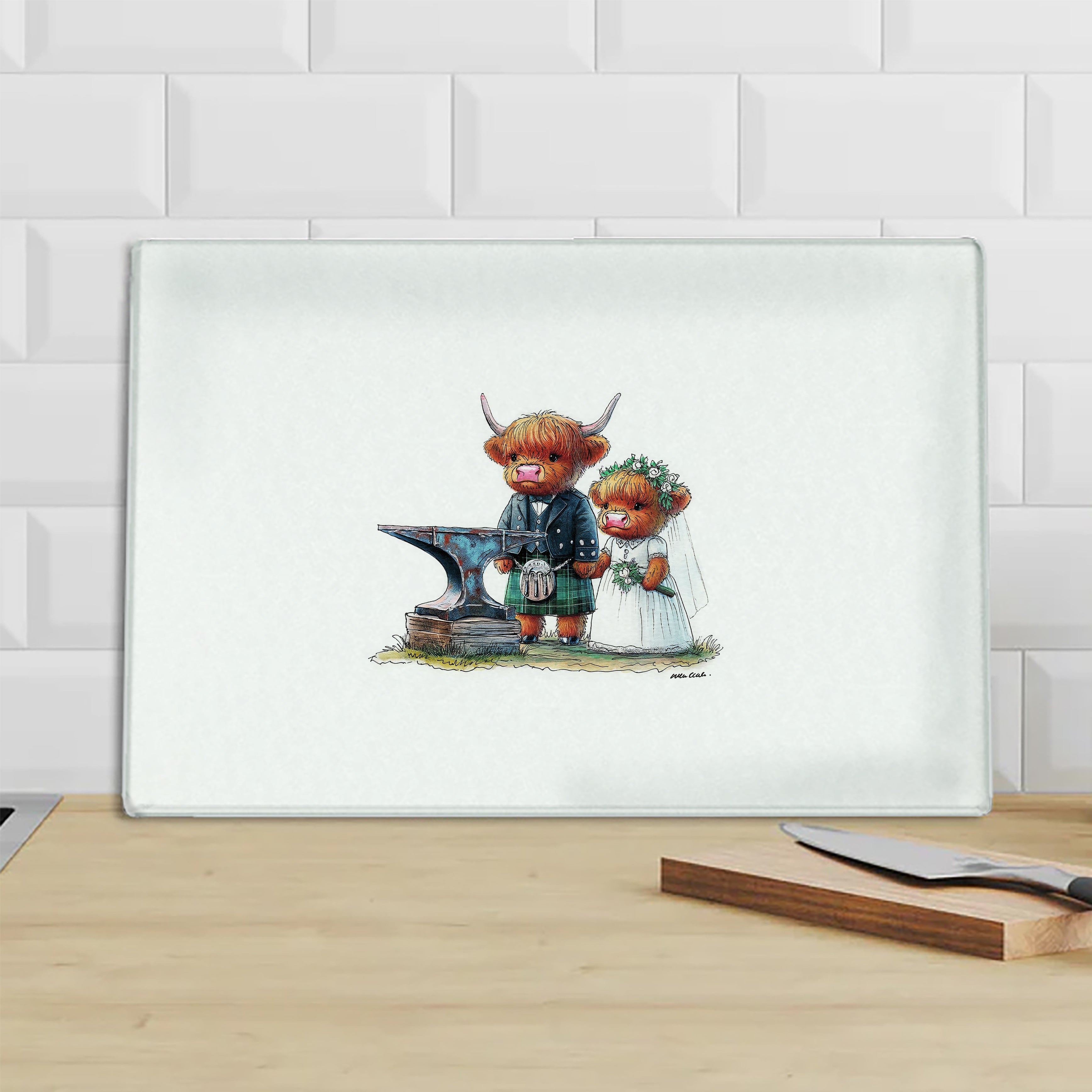 Forged In Love Chopping Board