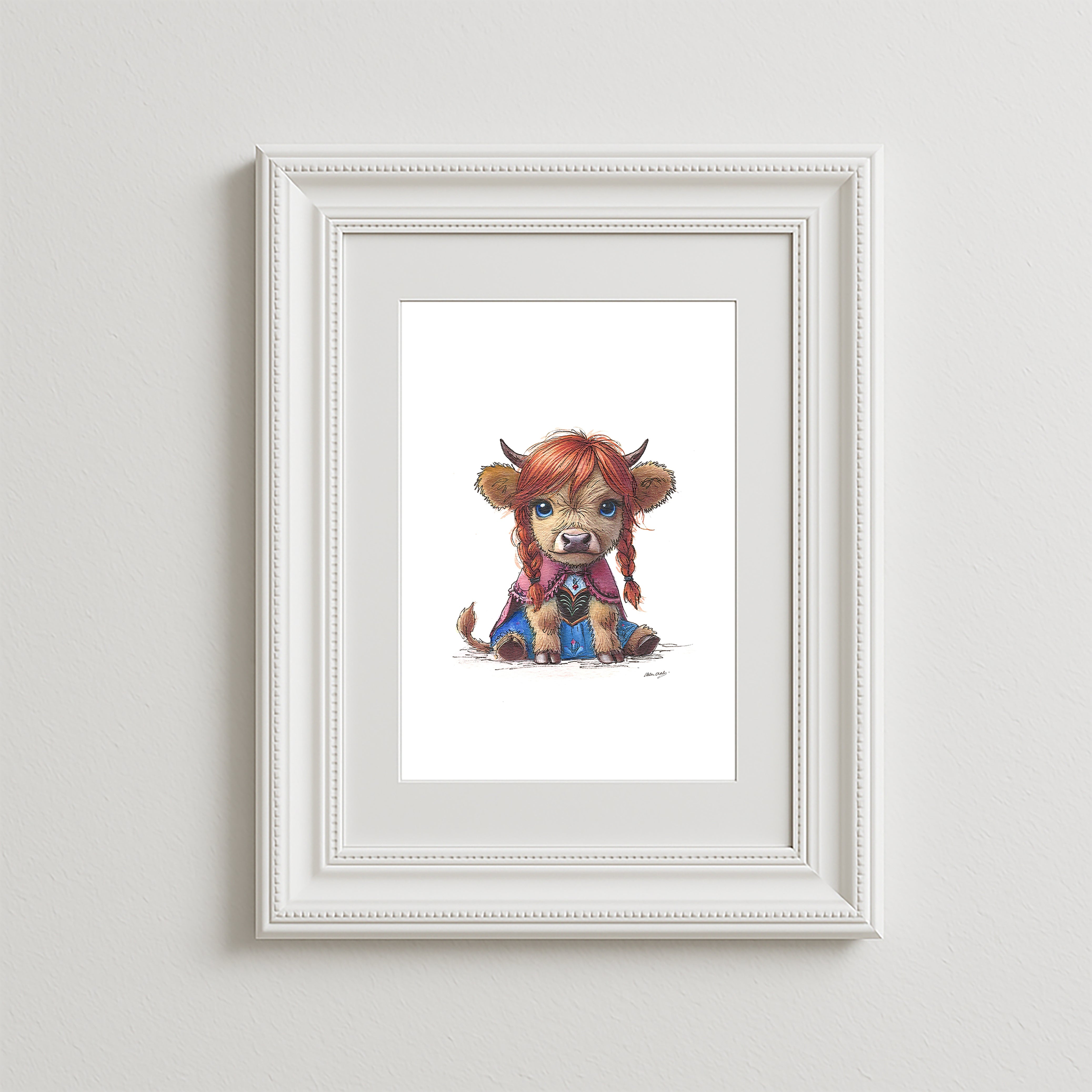 Freezing Moo Art Print