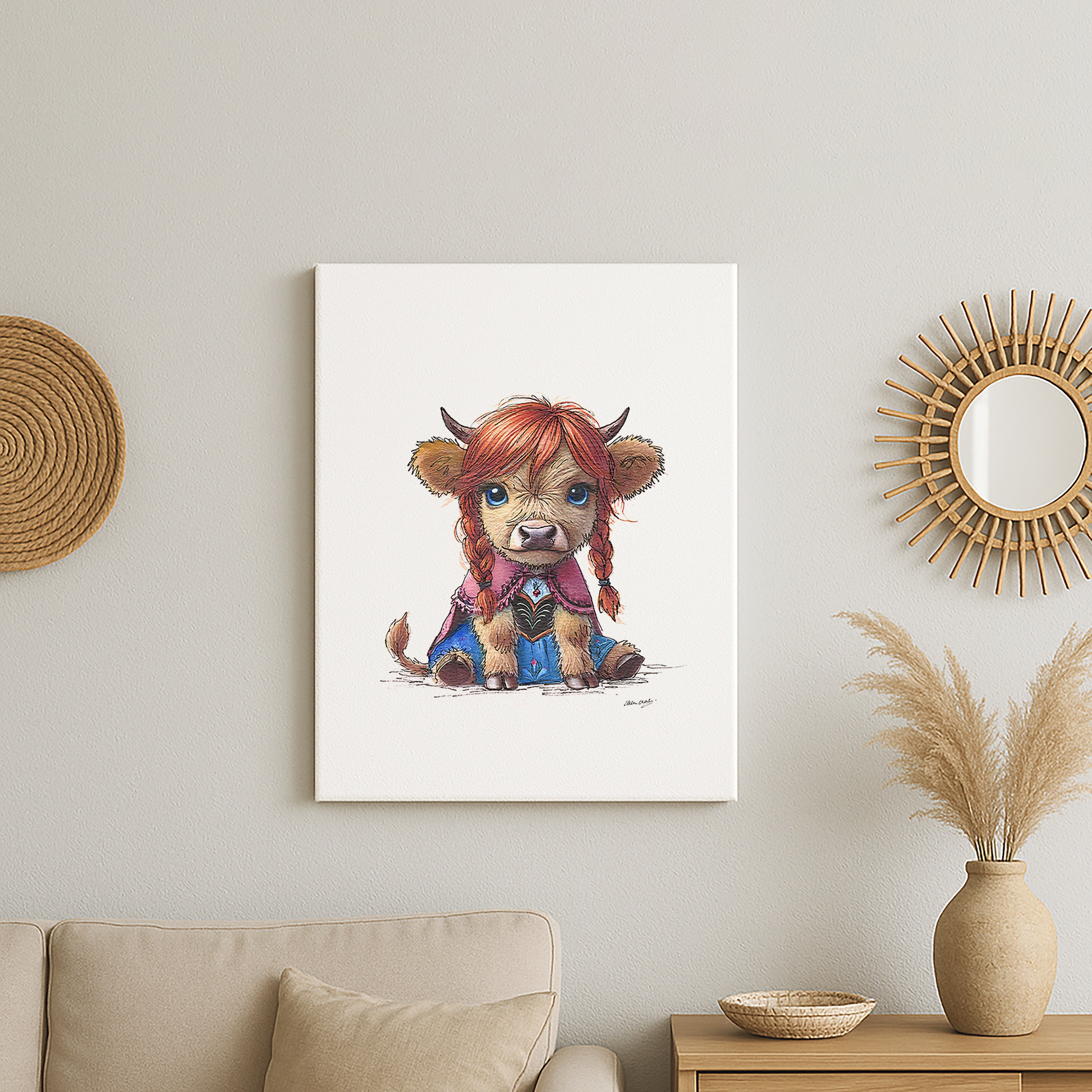 Freezing Moo Canvas