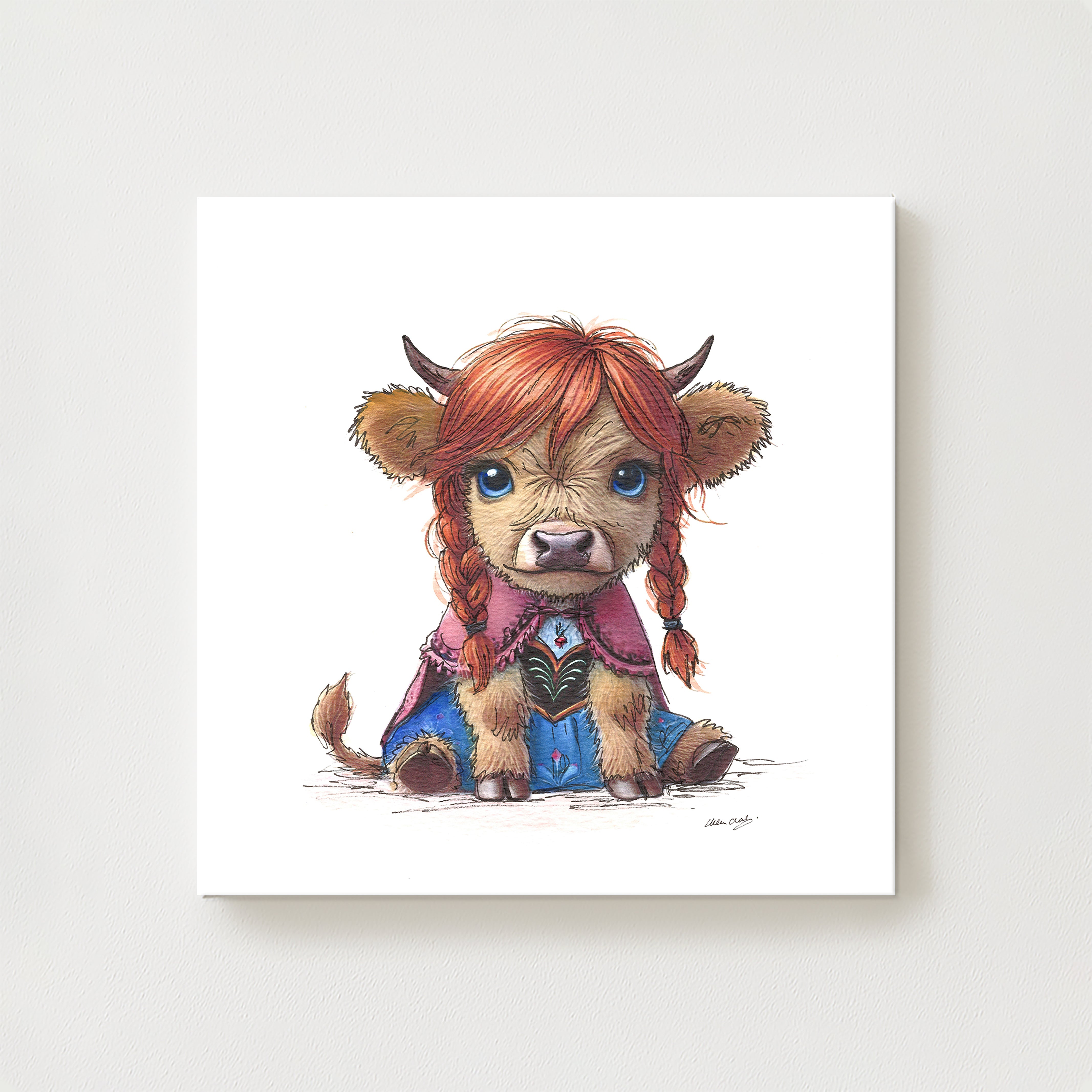 Freezing Moo Canvas