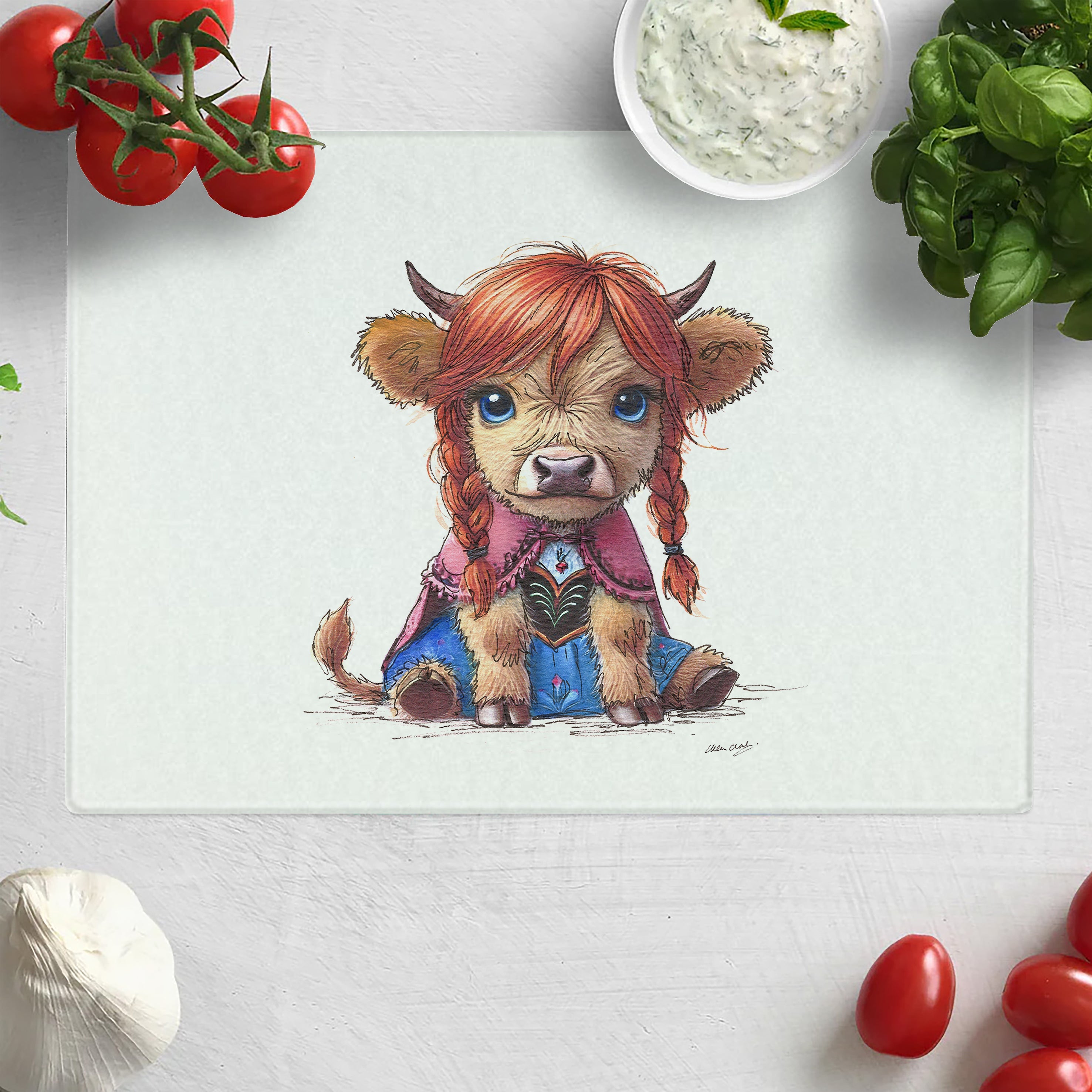 Freezing Moo Chopping Board