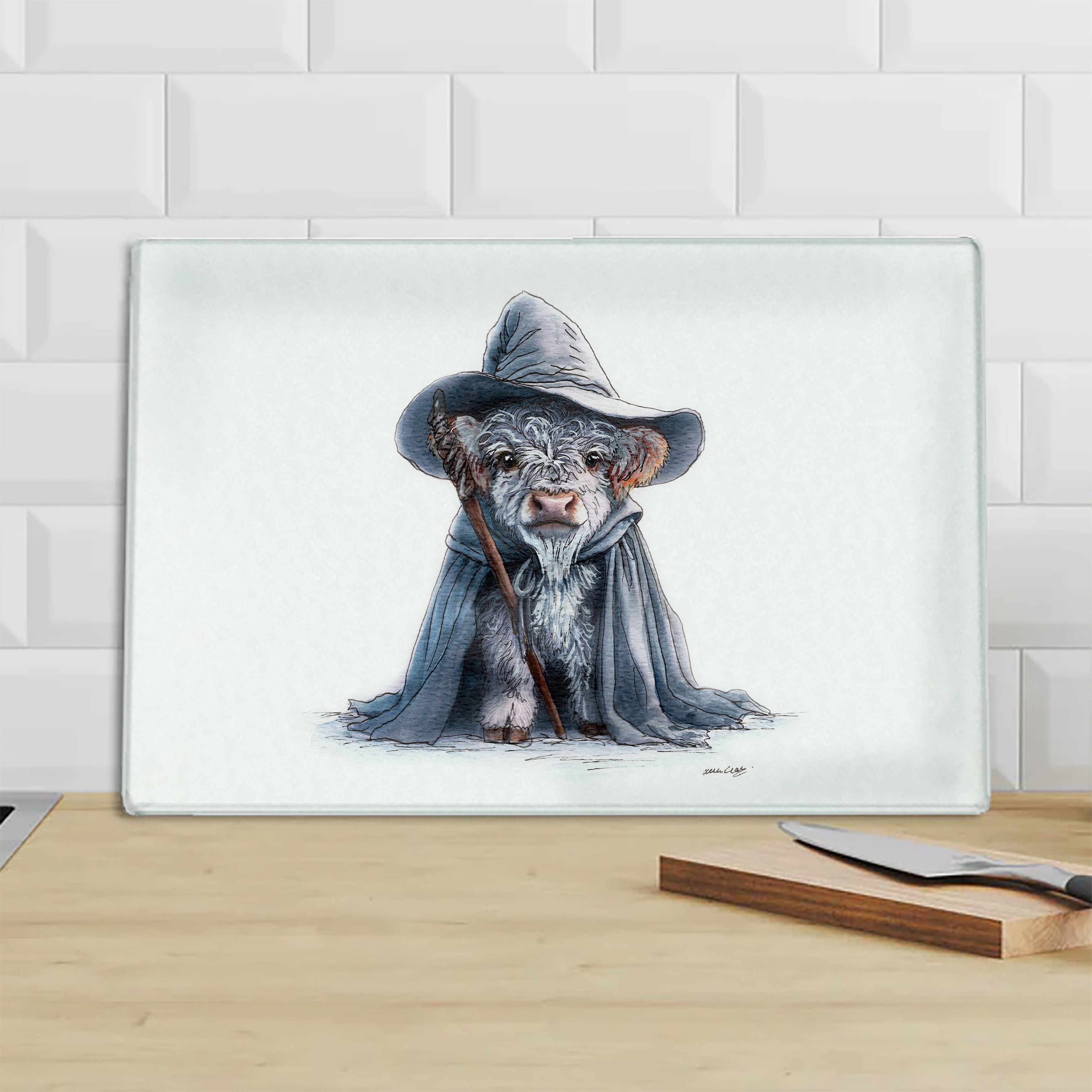 Gandalf The Moo Chopping Board