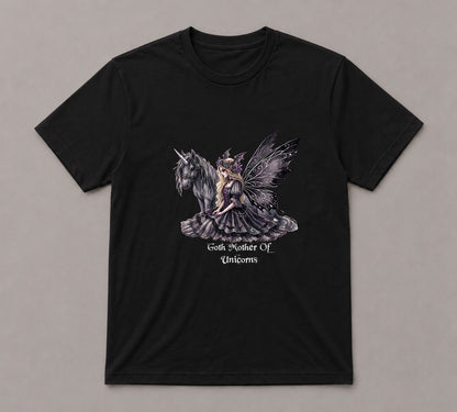 Goth Mother of Unicorns  T-Shirt