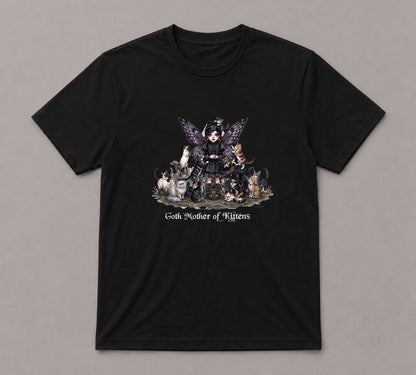 Goth Mother of Kittens T-Shirt