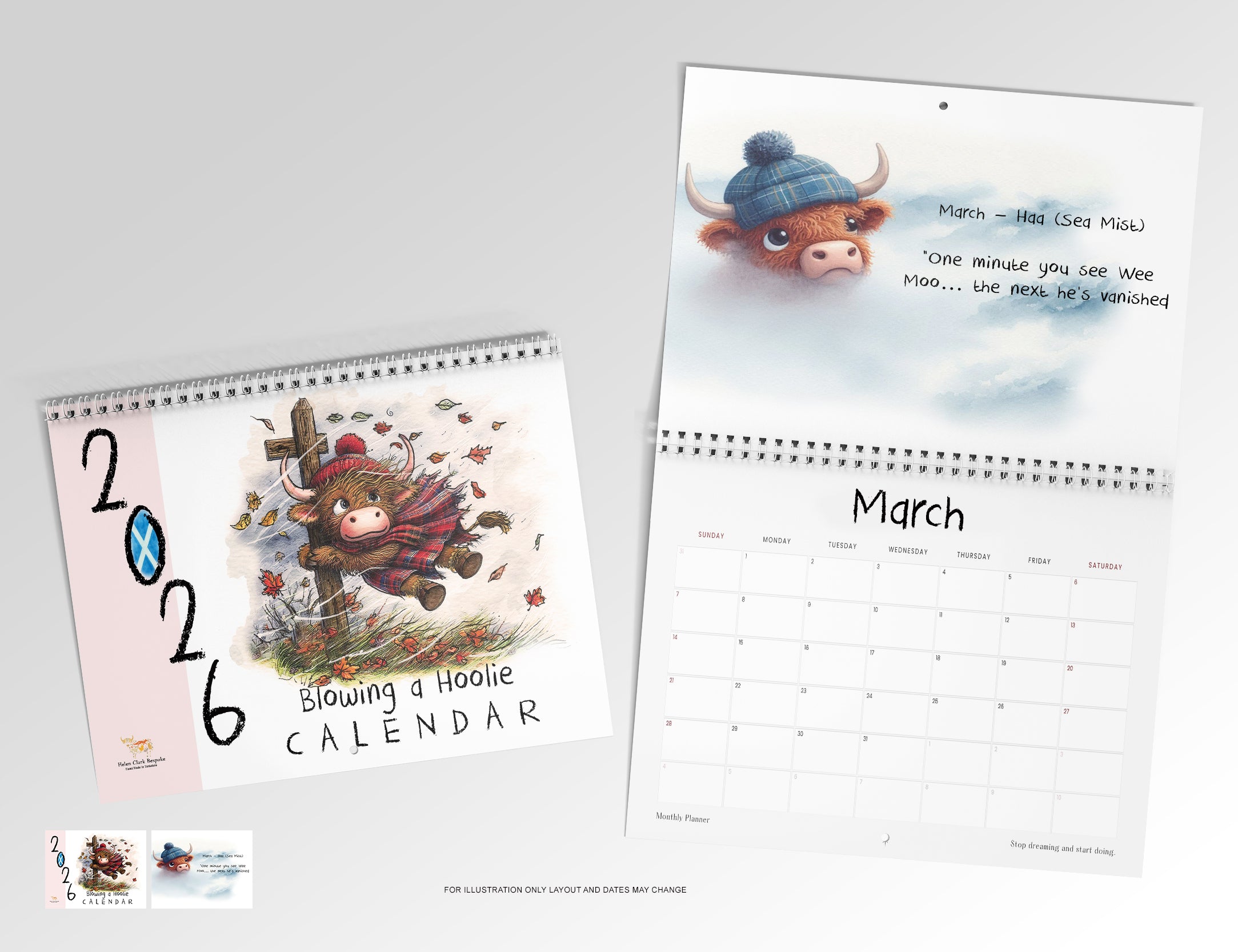 NEW Blowing a Hoolie 2026 Calendar
