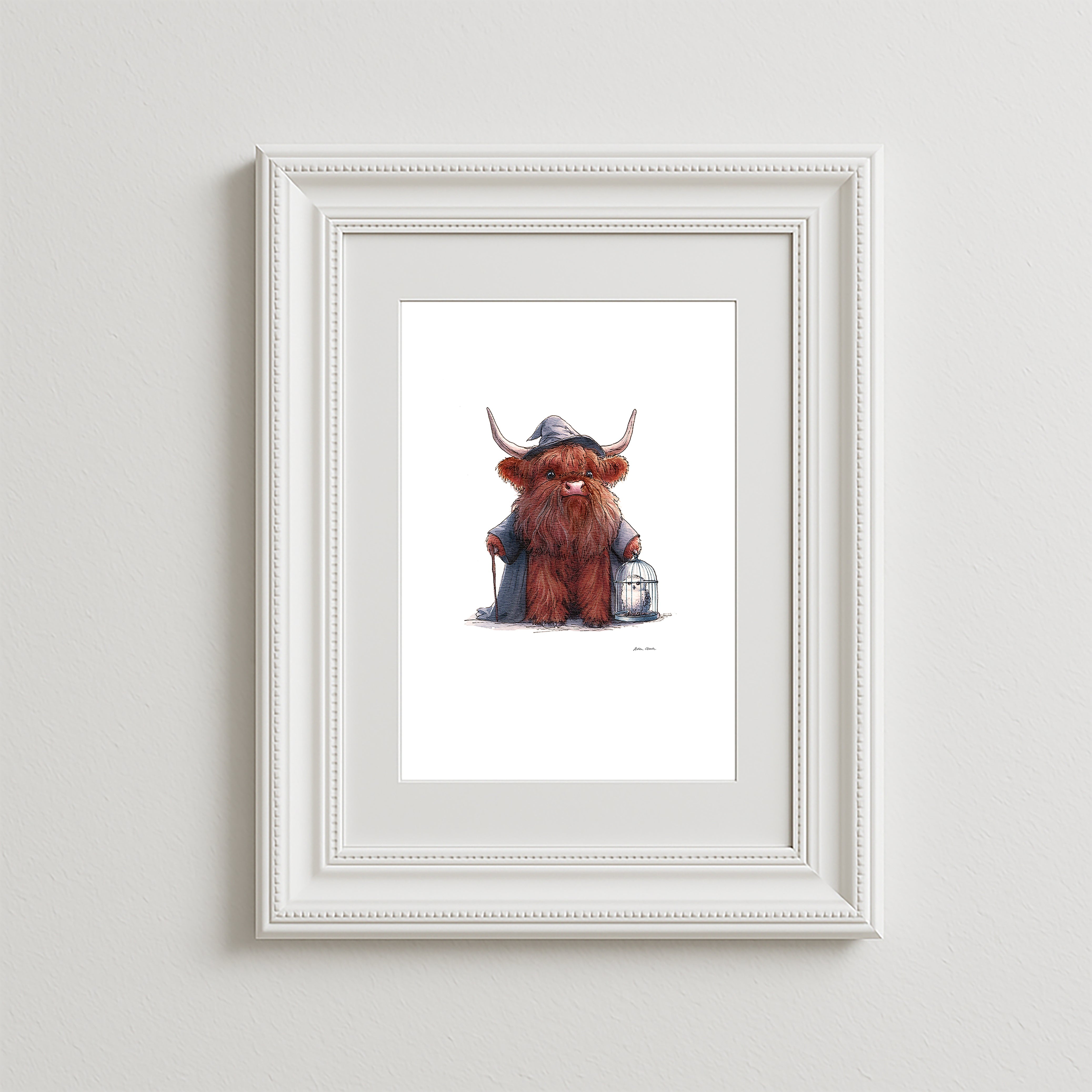 Hagri Moo the Gentle Giant Art Print