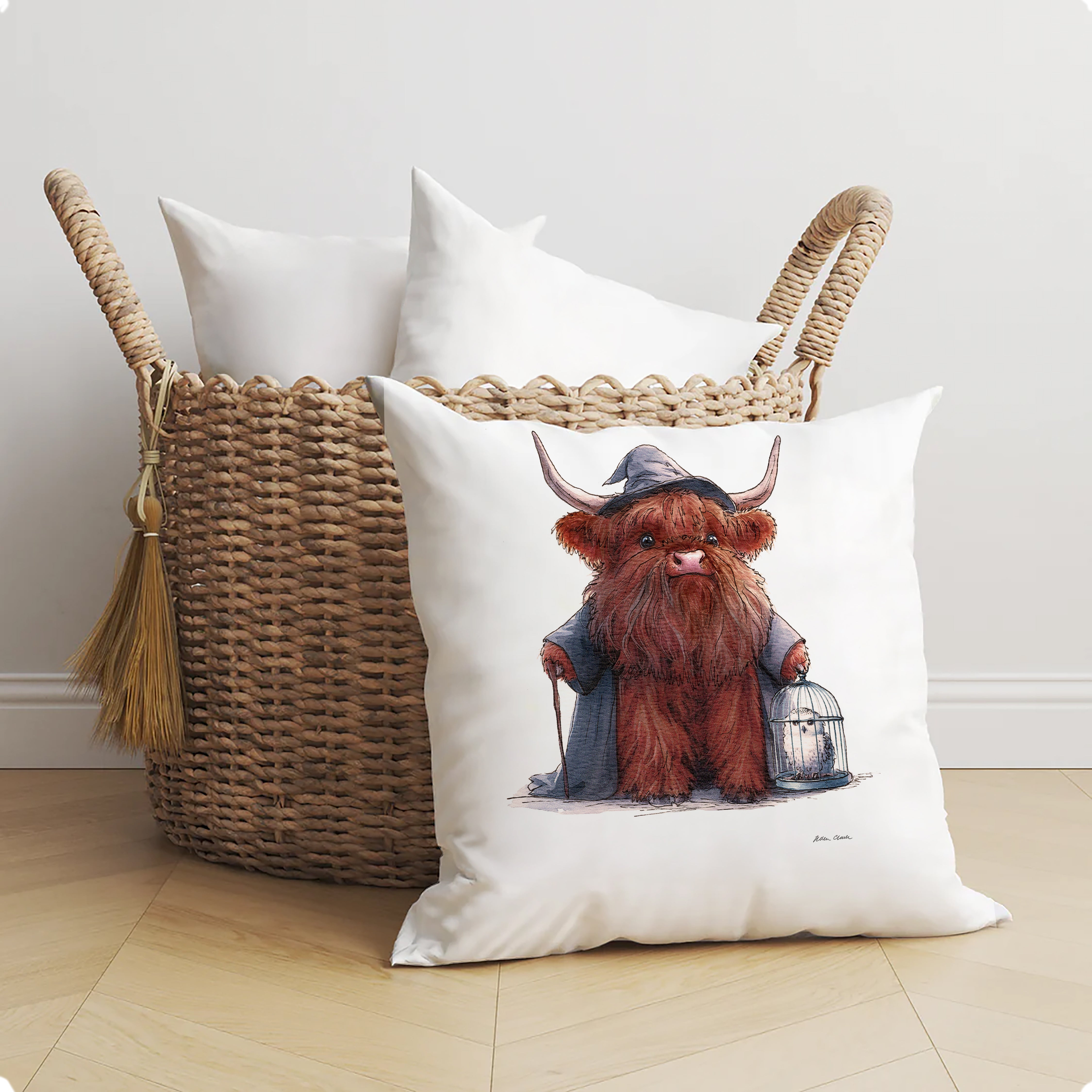 Hagri Moo the Gentle Giant Cushion