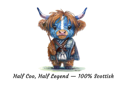 Half Coo, Half Legend, 100% Scottish Tote Bag