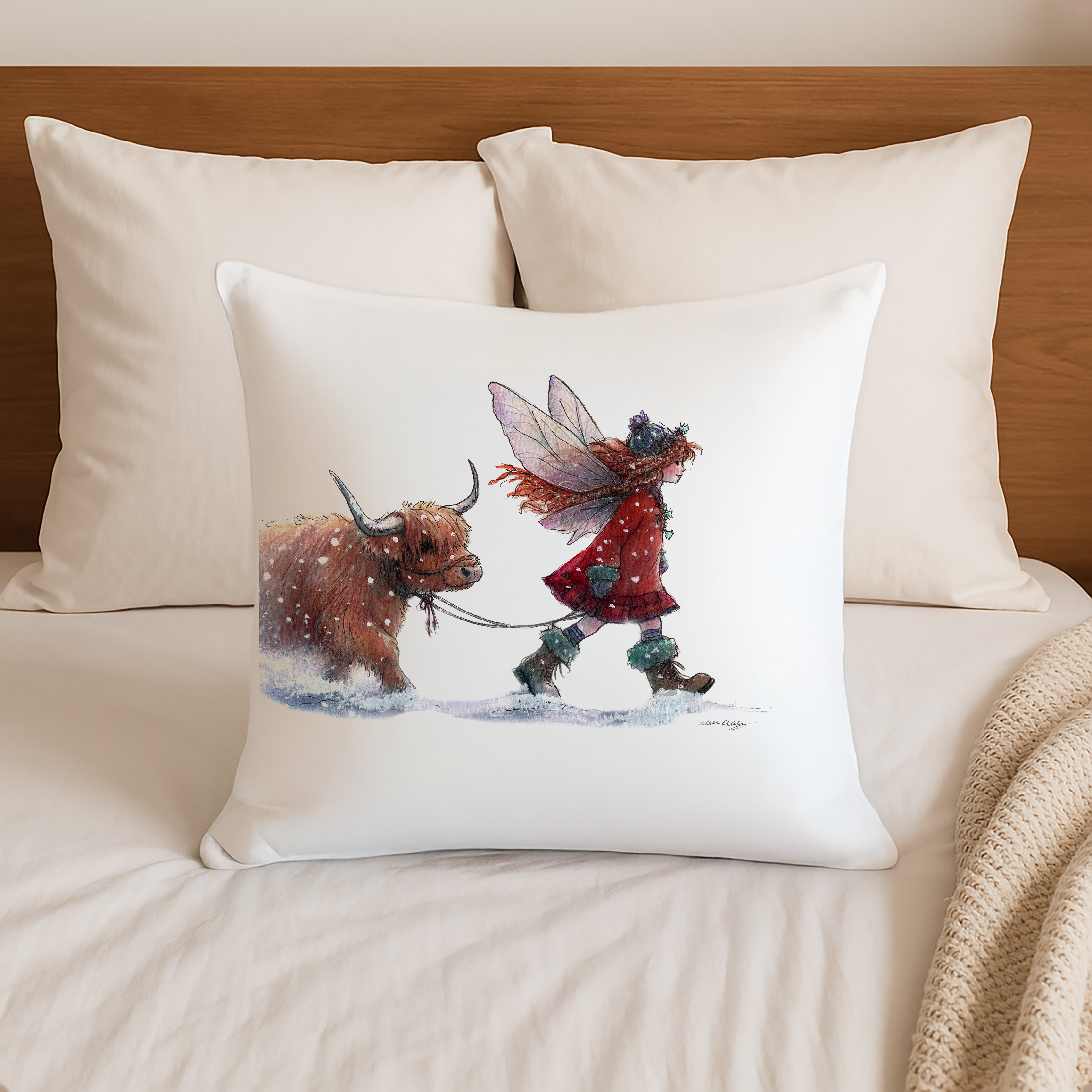 Heading Home for Christmas Cushion