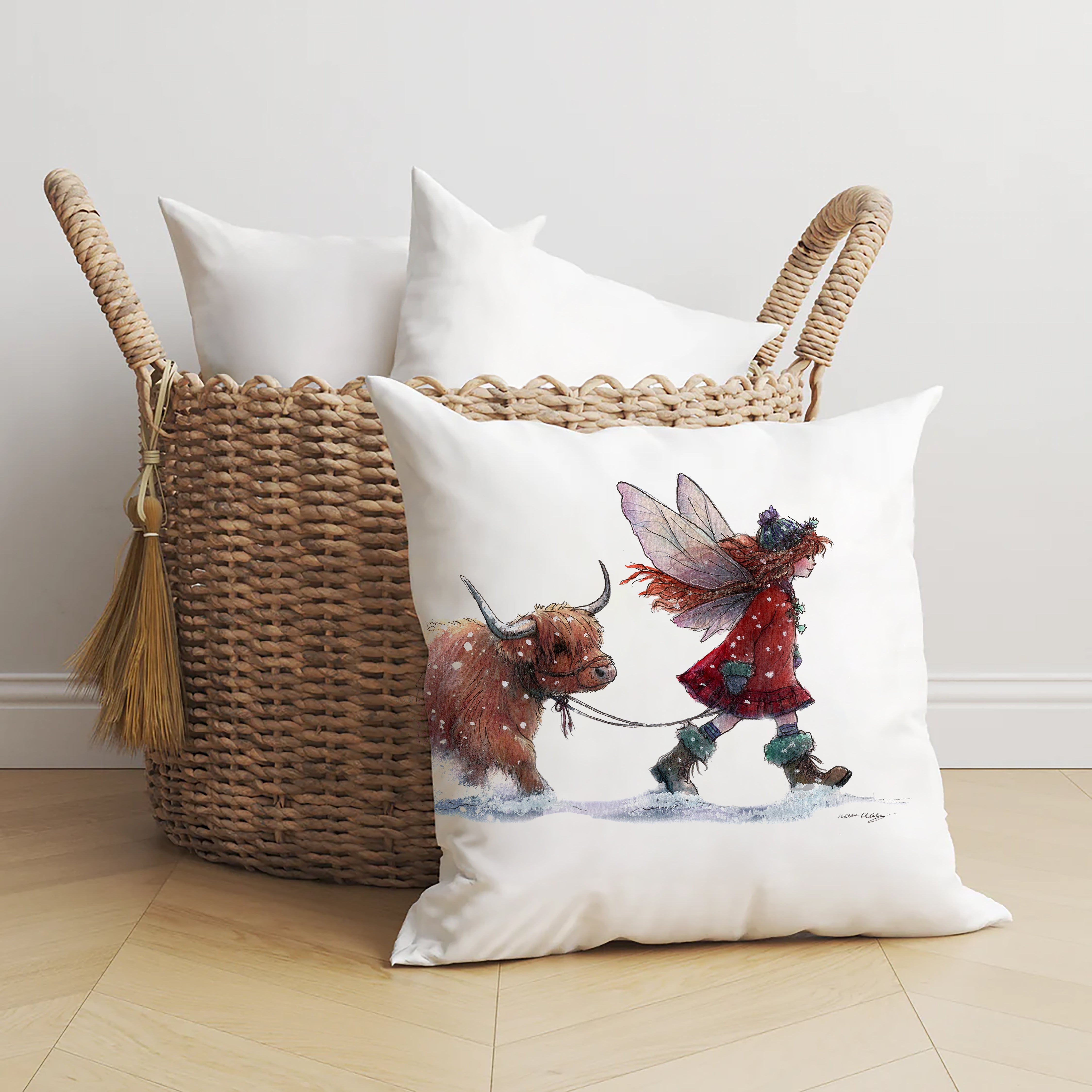 Heading Home for Christmas Cushion