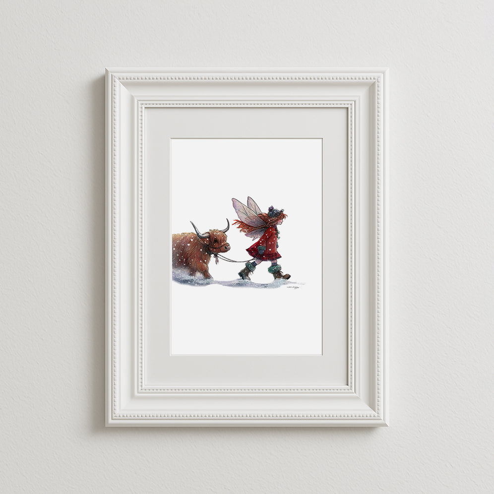 Heading Home for Christmas Art Print