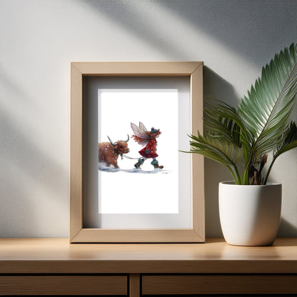 Heading Home for Christmas Art Print