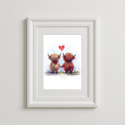 Highland Heart Art Print