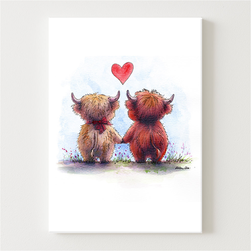 Highland Heart Canvas