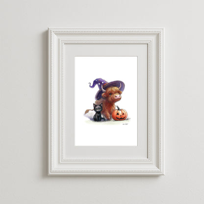 Highland Pumpkin Art Print