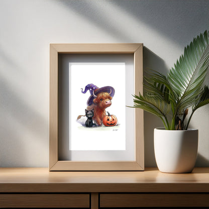 Highland Pumpkin Art Print
