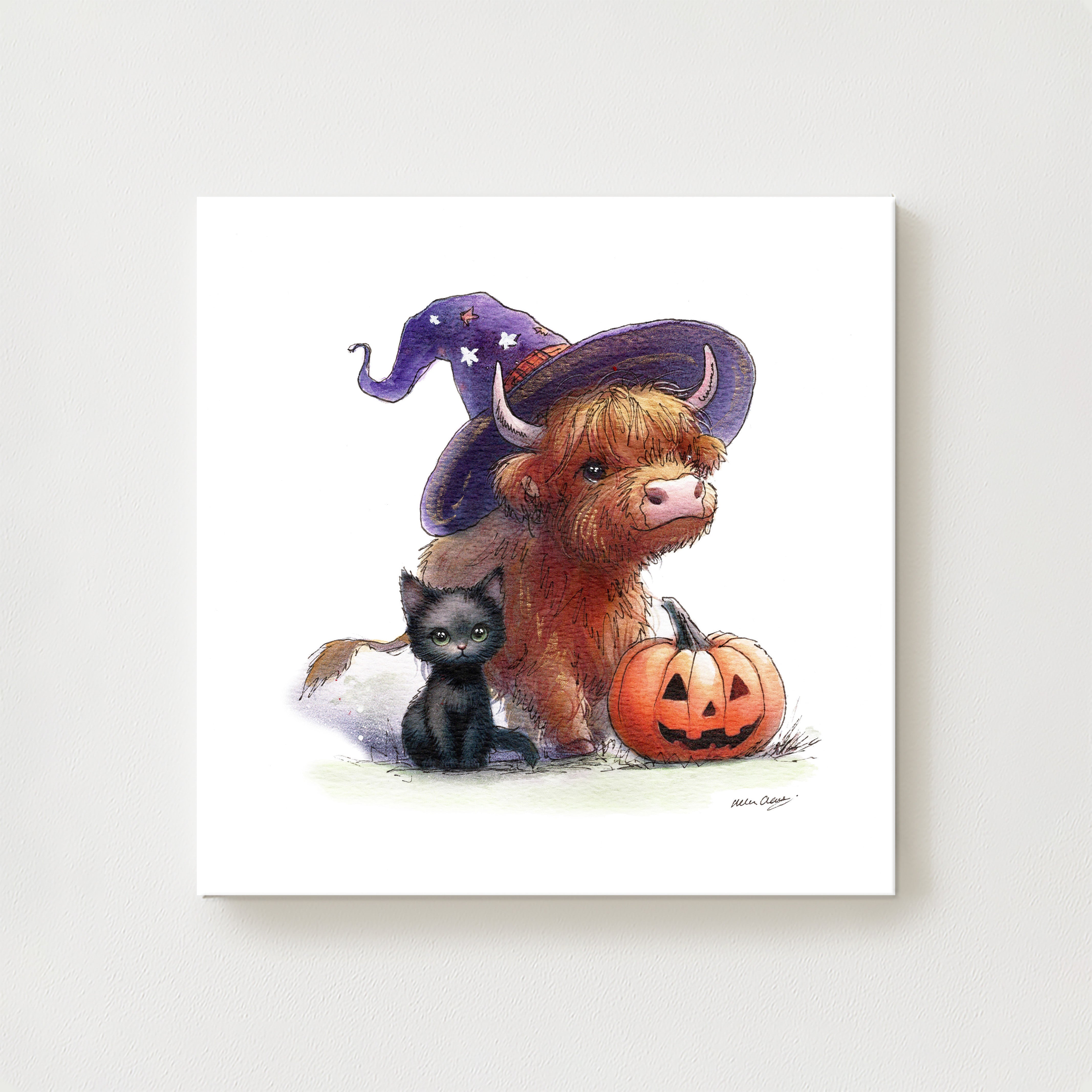 Highland Pumpkin Canvas