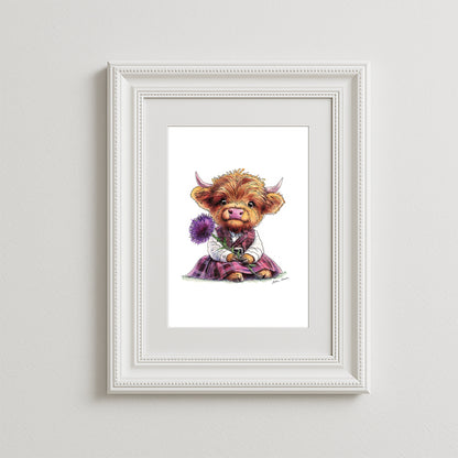 Highland Thistle Art Print