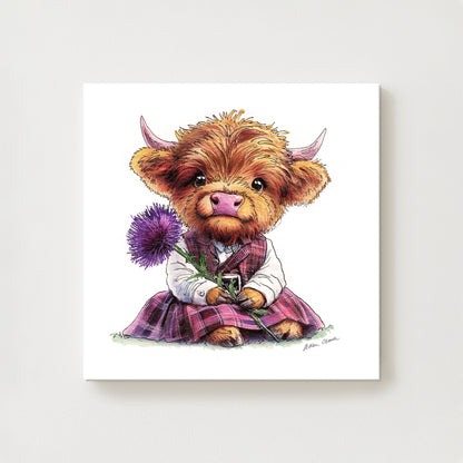 Highland Thistle Canvas