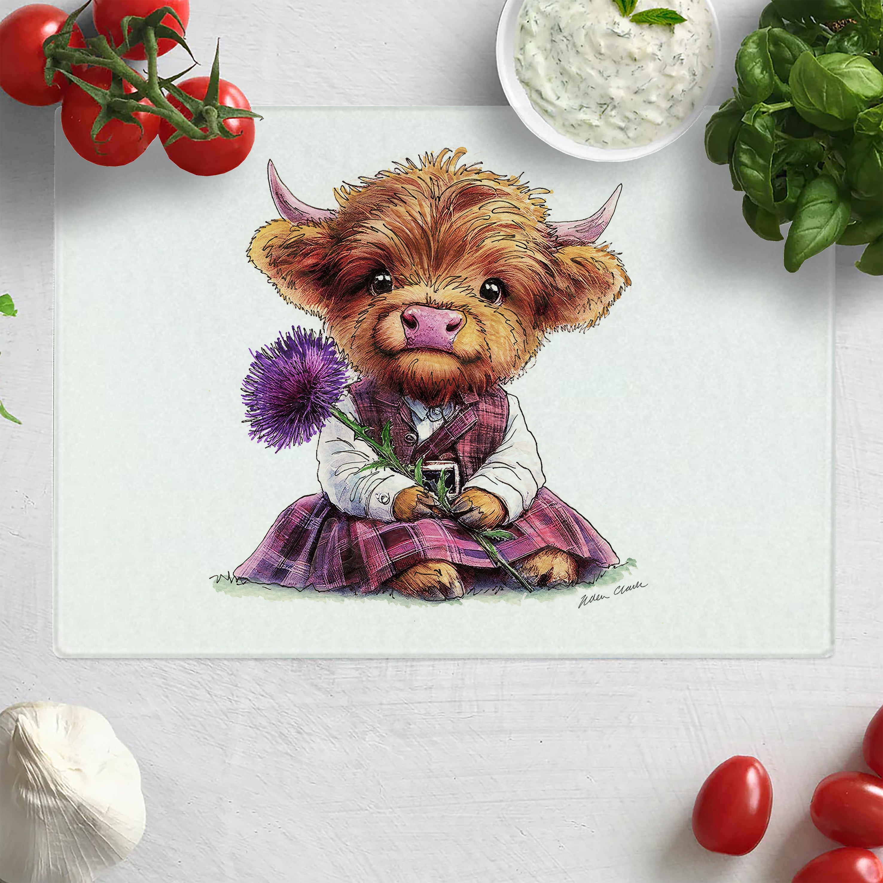 Highland Thistle Chopping Board