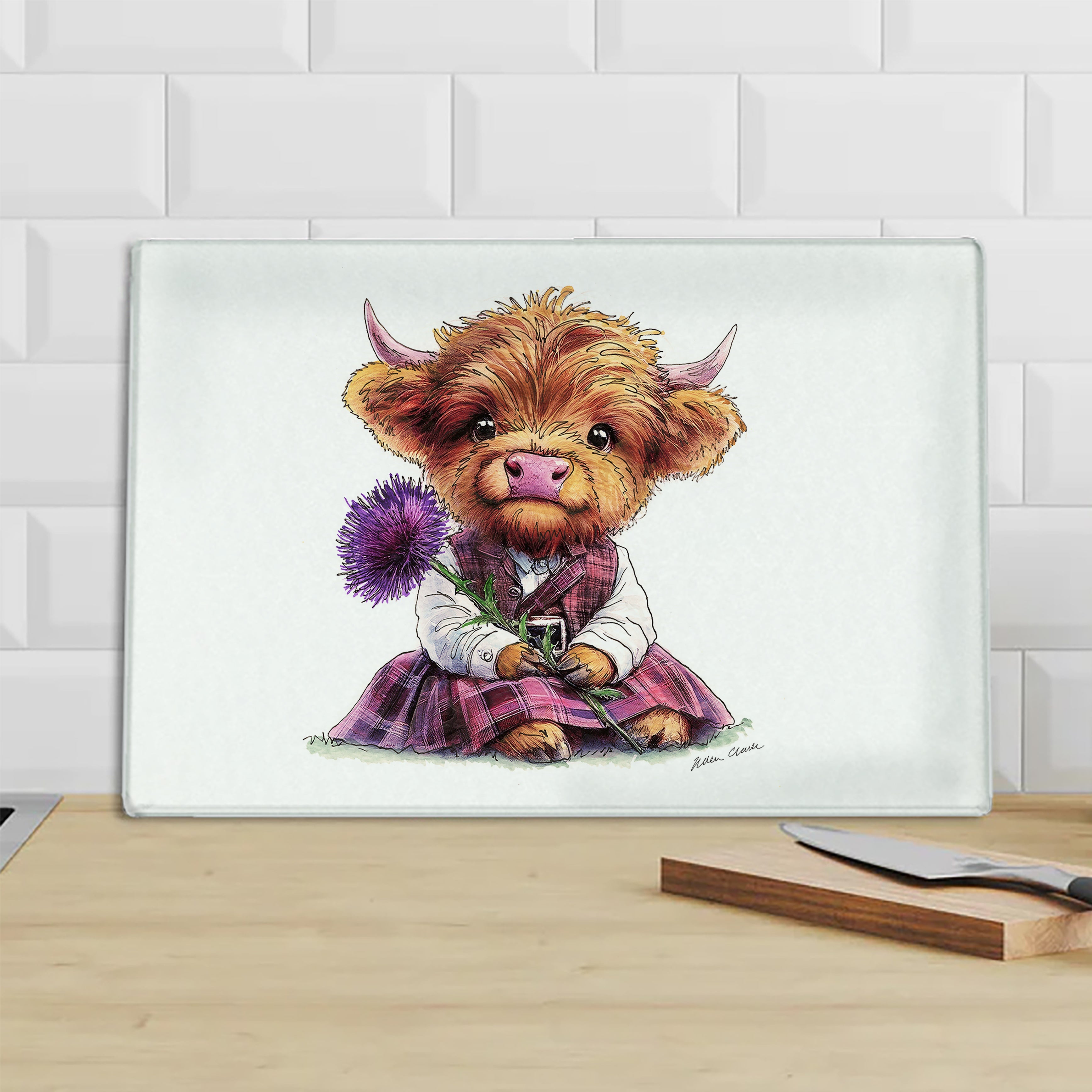 Highland Thistle Chopping Board