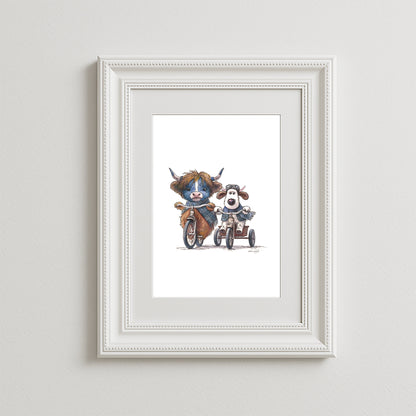 Hold Tight Laddie Art Print