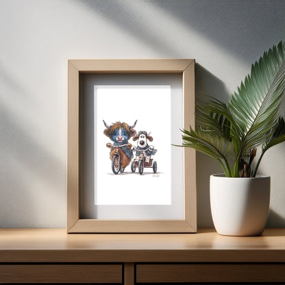 Hold Tight Laddie Art Print