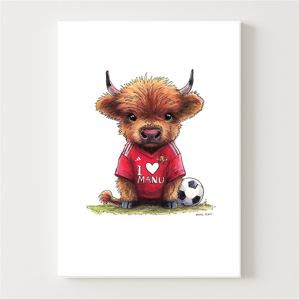 I Love Man Moo Canvas
