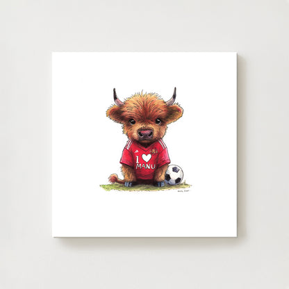I Love Man Moo Canvas