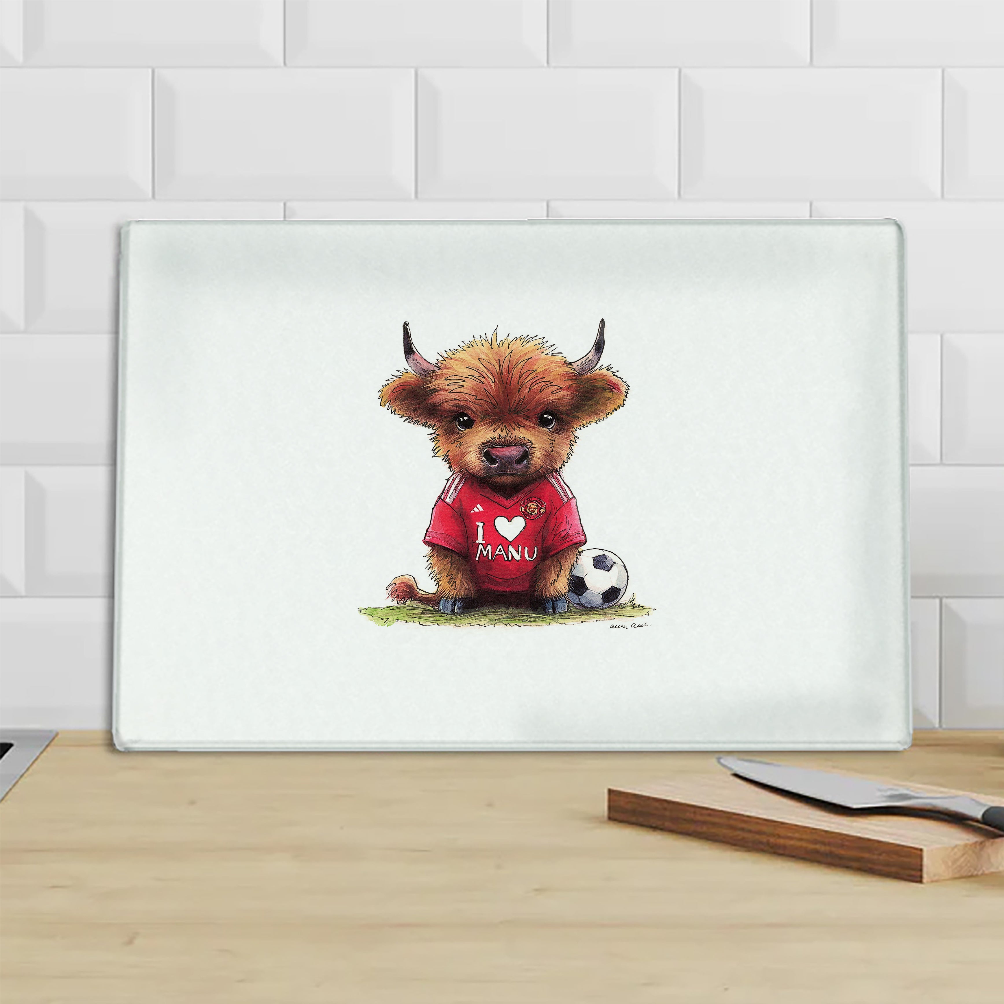 I Love Man Moo Chopping Board