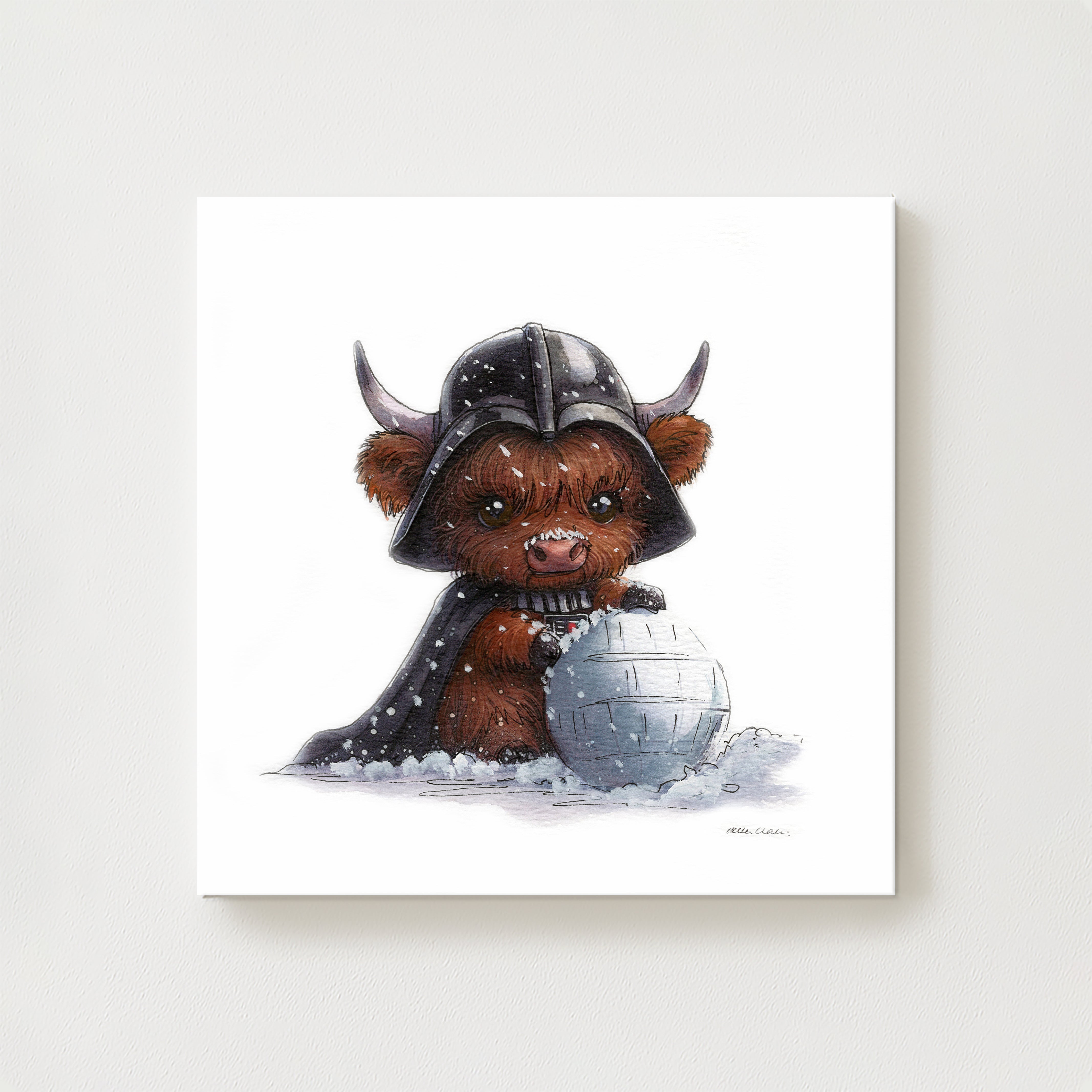 Ickle Moo Vader Canvas
