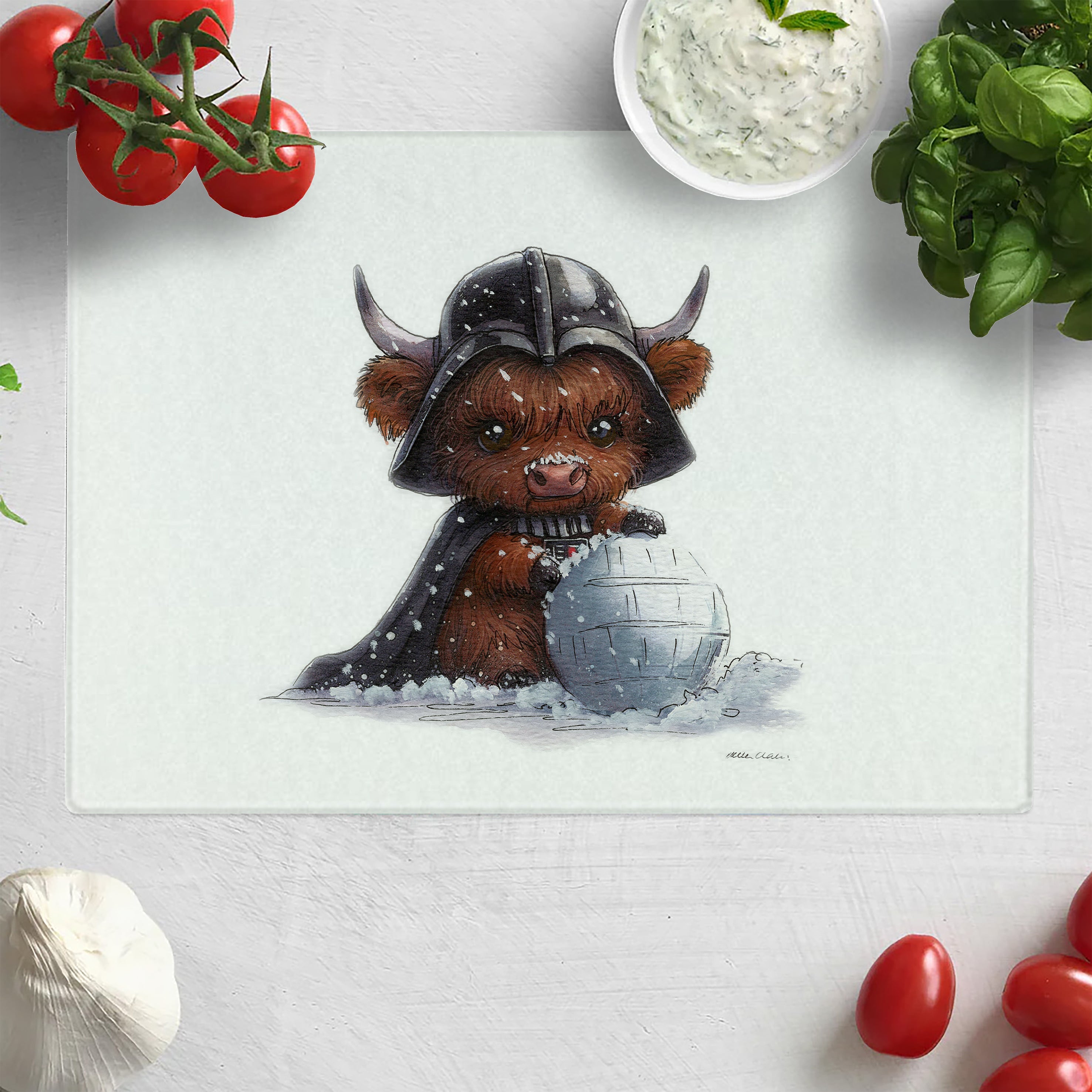 Ickle Moo Vader Chopping Board