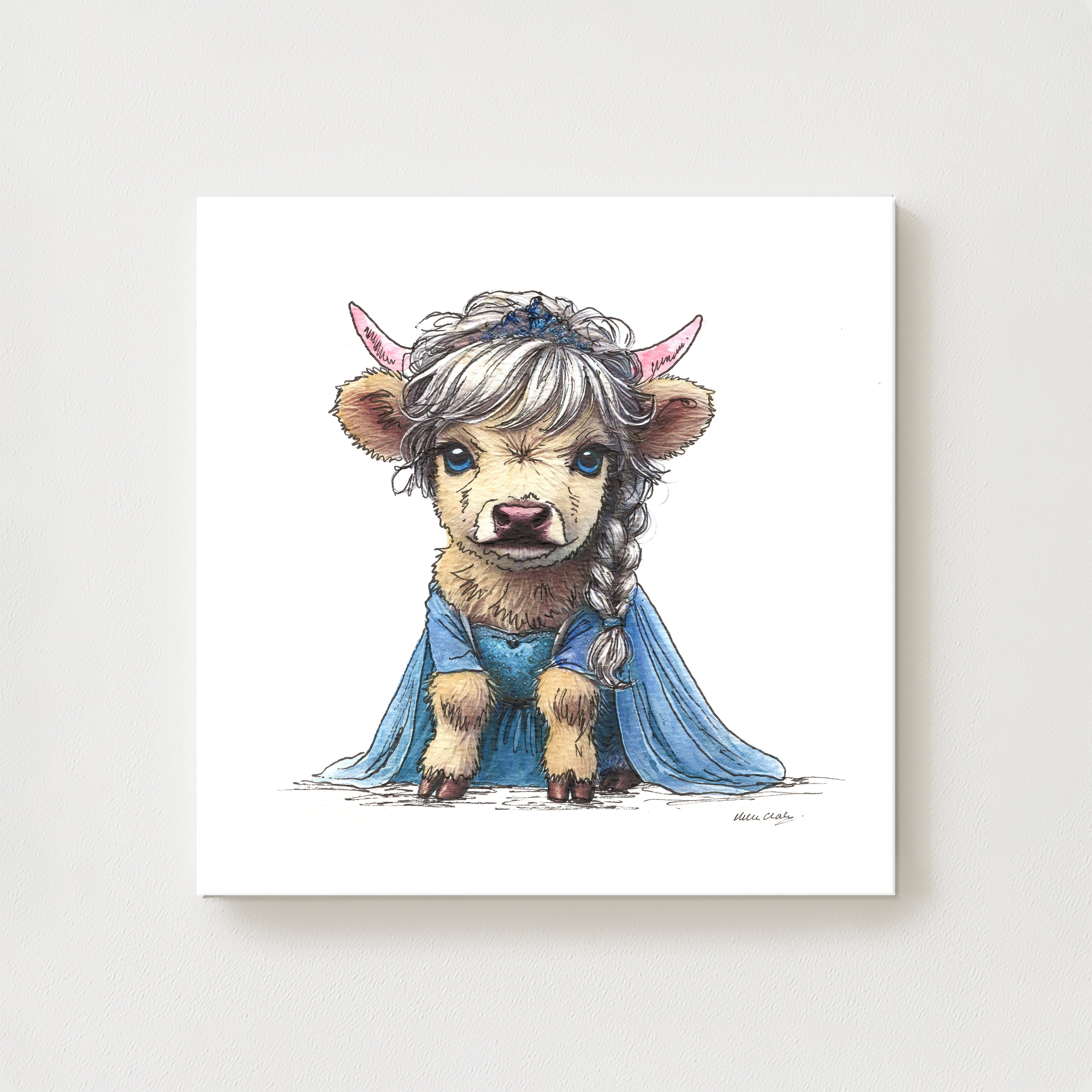 Icy Moo Canvas