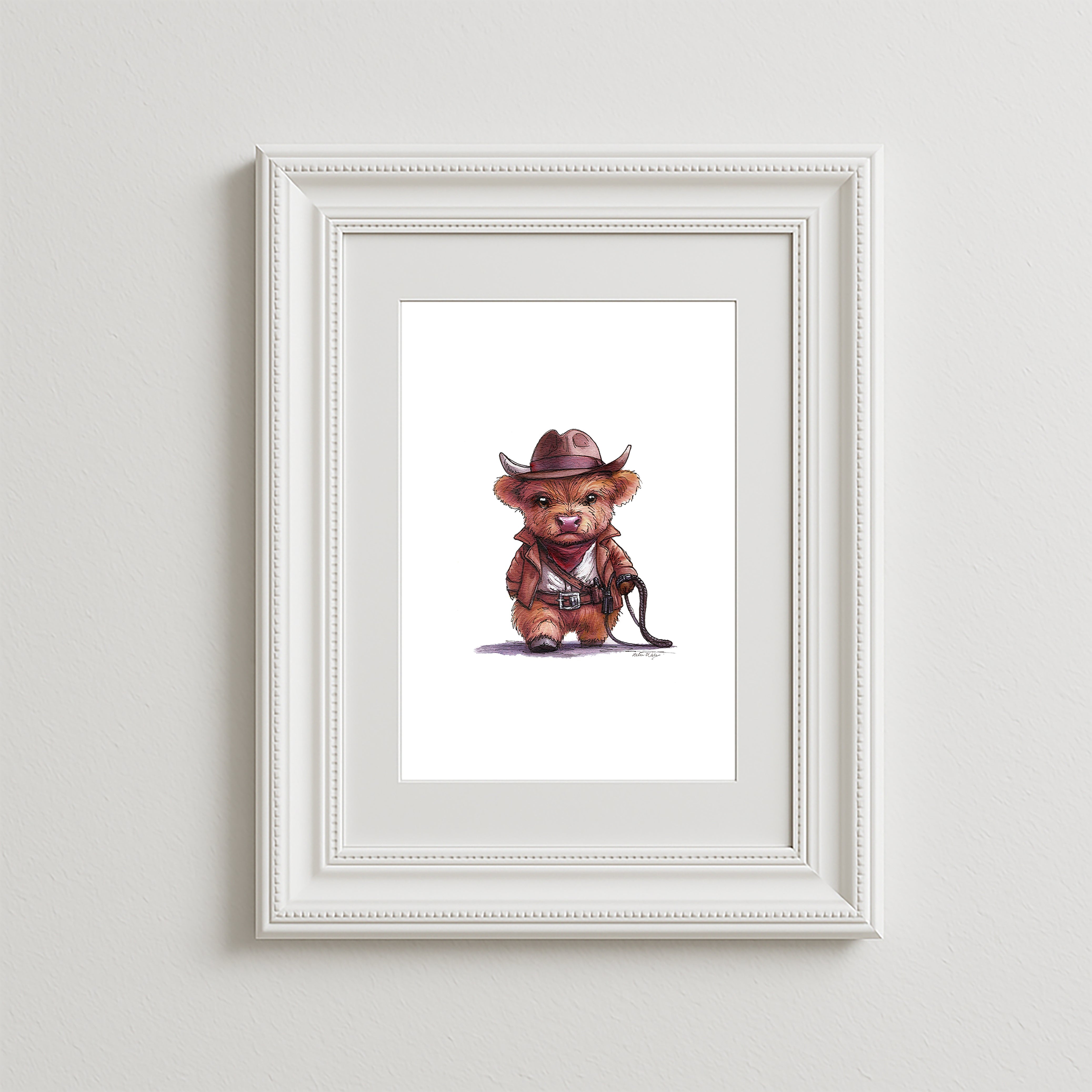 Indie Moo Art Print