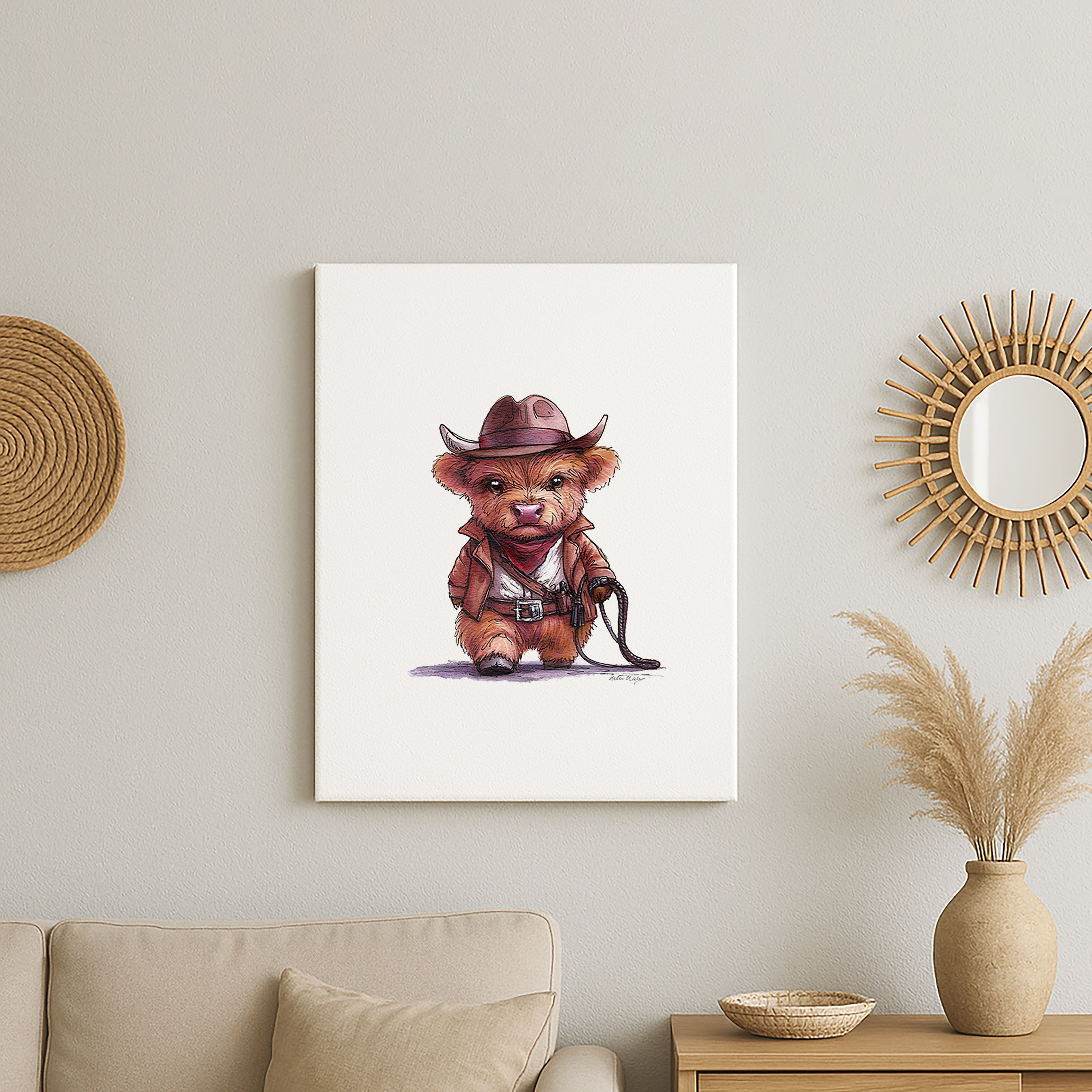 Indie Moo Canvas