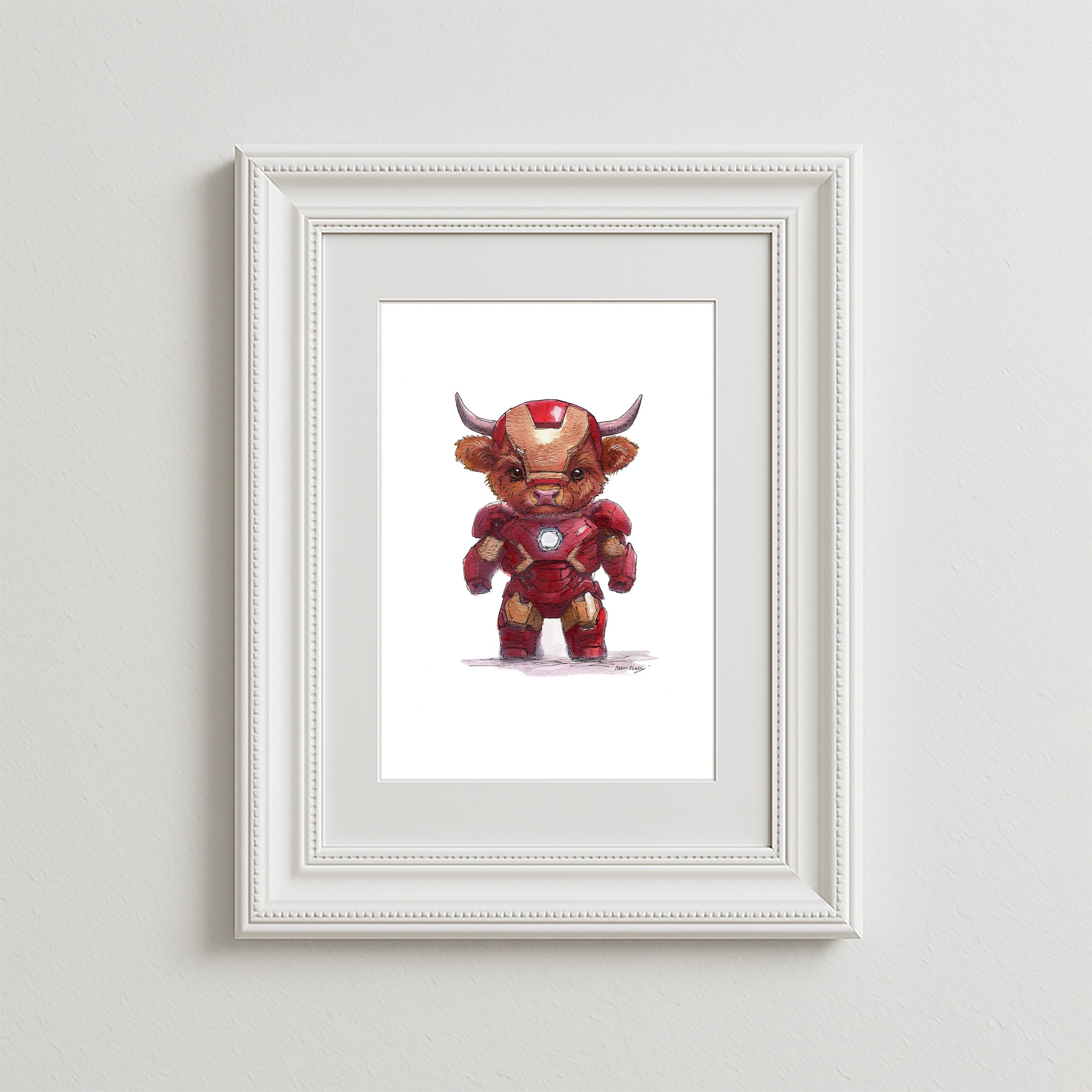 Iron Moo Art Print