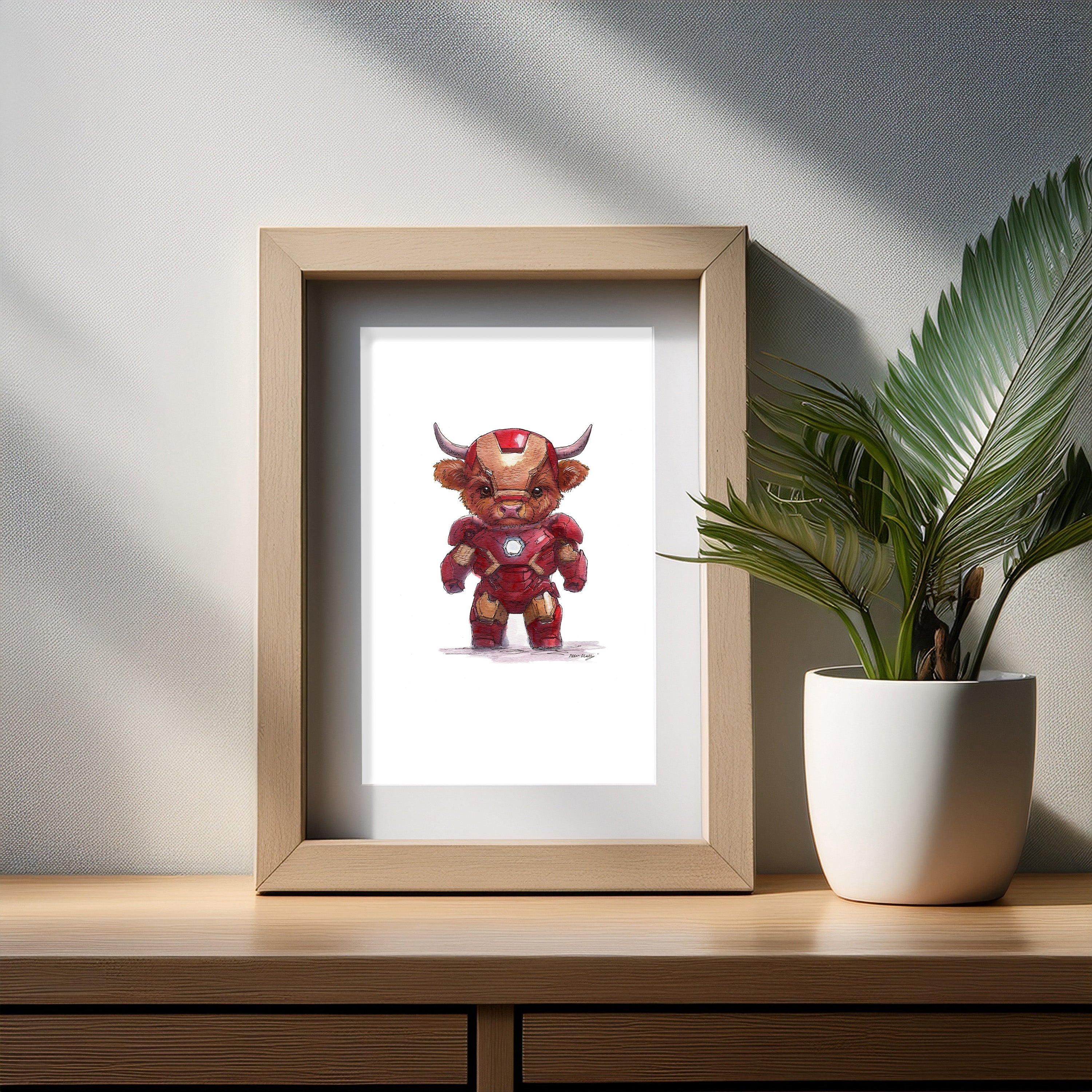 Iron Moo Art Print