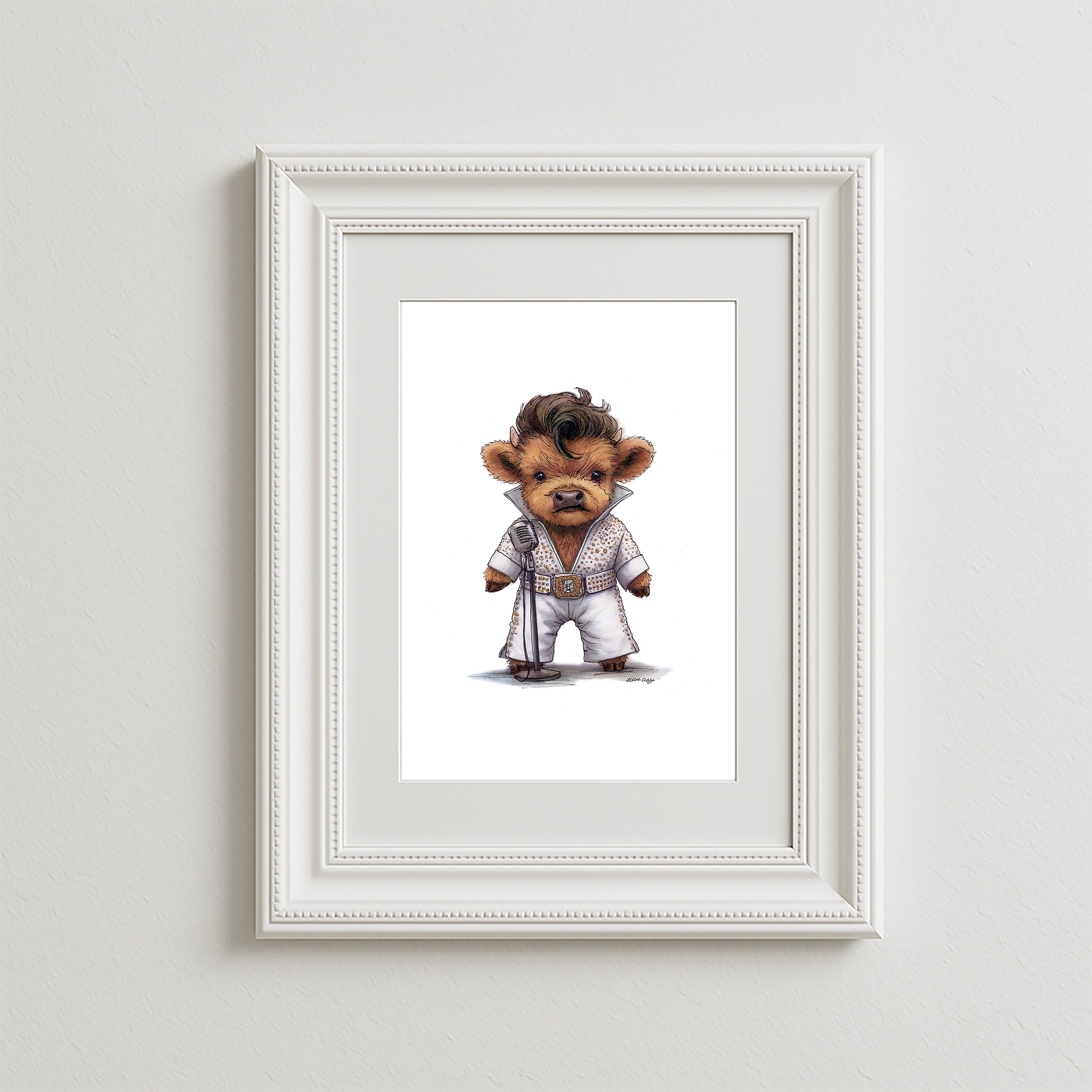 Jailhouse Moo Art Print