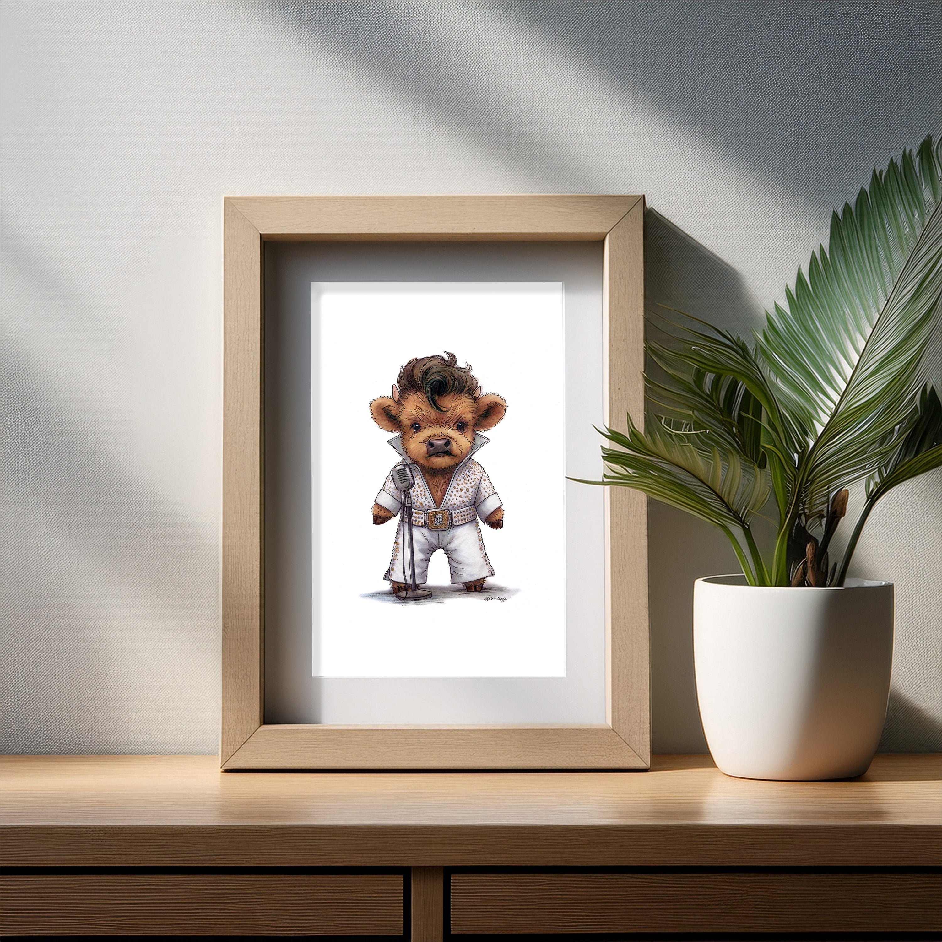 Jailhouse Moo Art Print