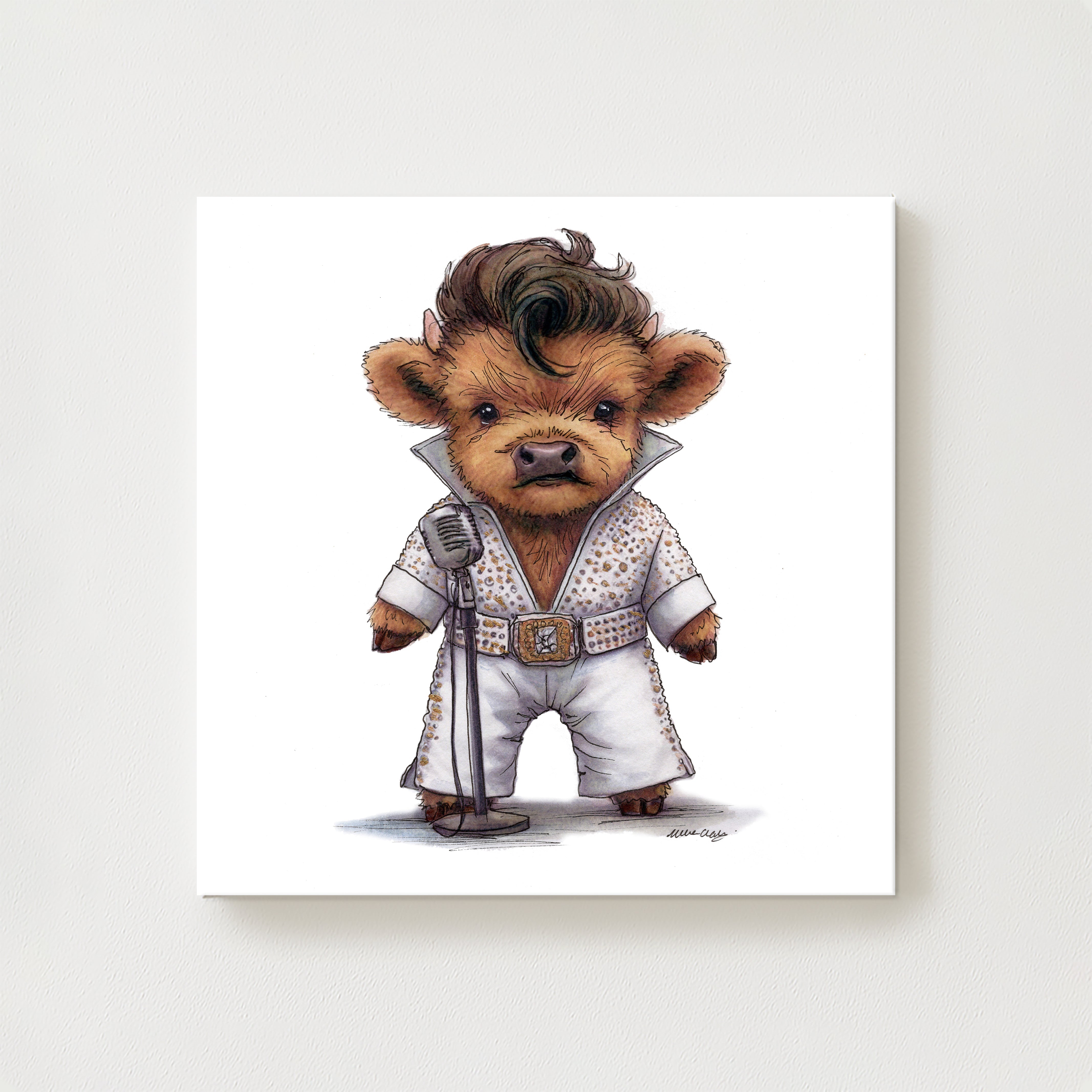 Jailhouse Moo Canvas