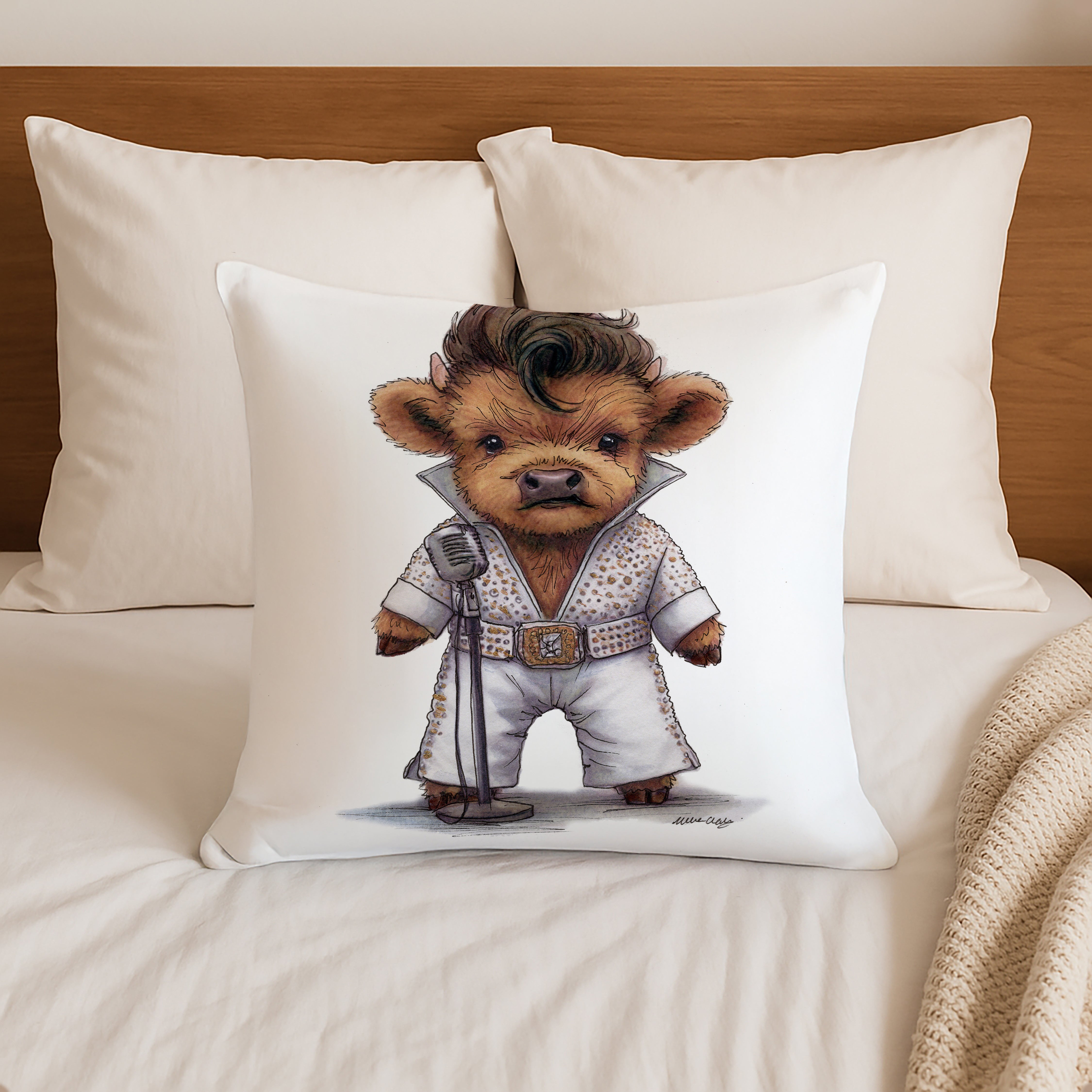 Jailhouse Moo Cushion