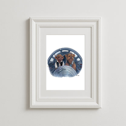 Jump To Light Speed Art Print