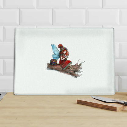 Knitting Fairy Chopping Board