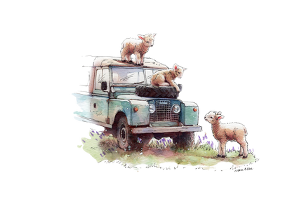 Lamb Rover Tote Bag